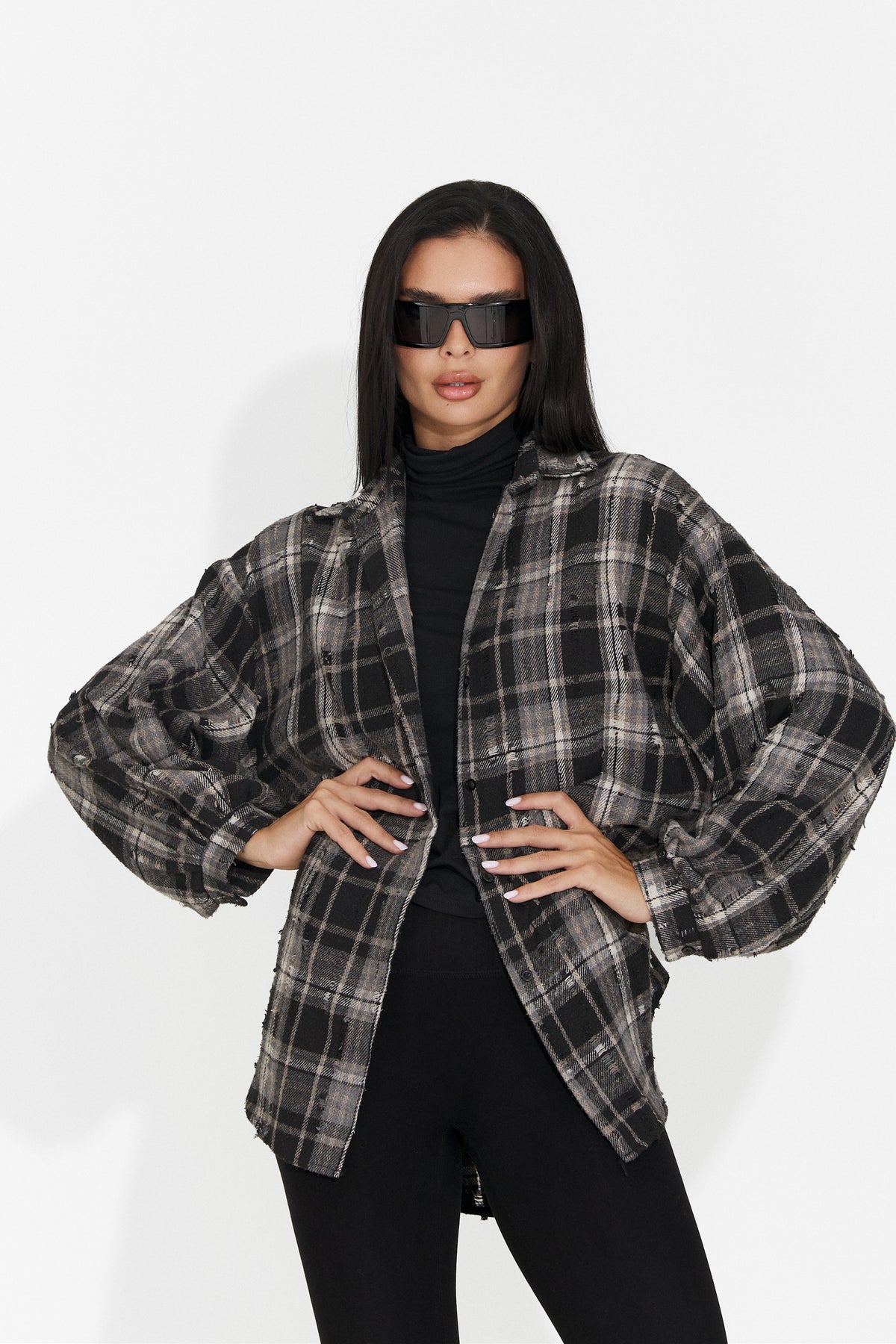 Camasa dama casual neagra Jasara Bogas