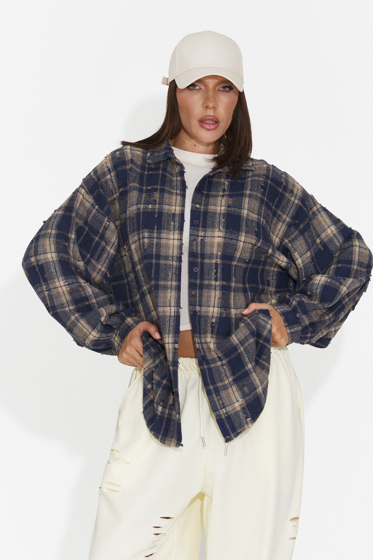 Camasa dama casual bleumarin Jasara Bogas