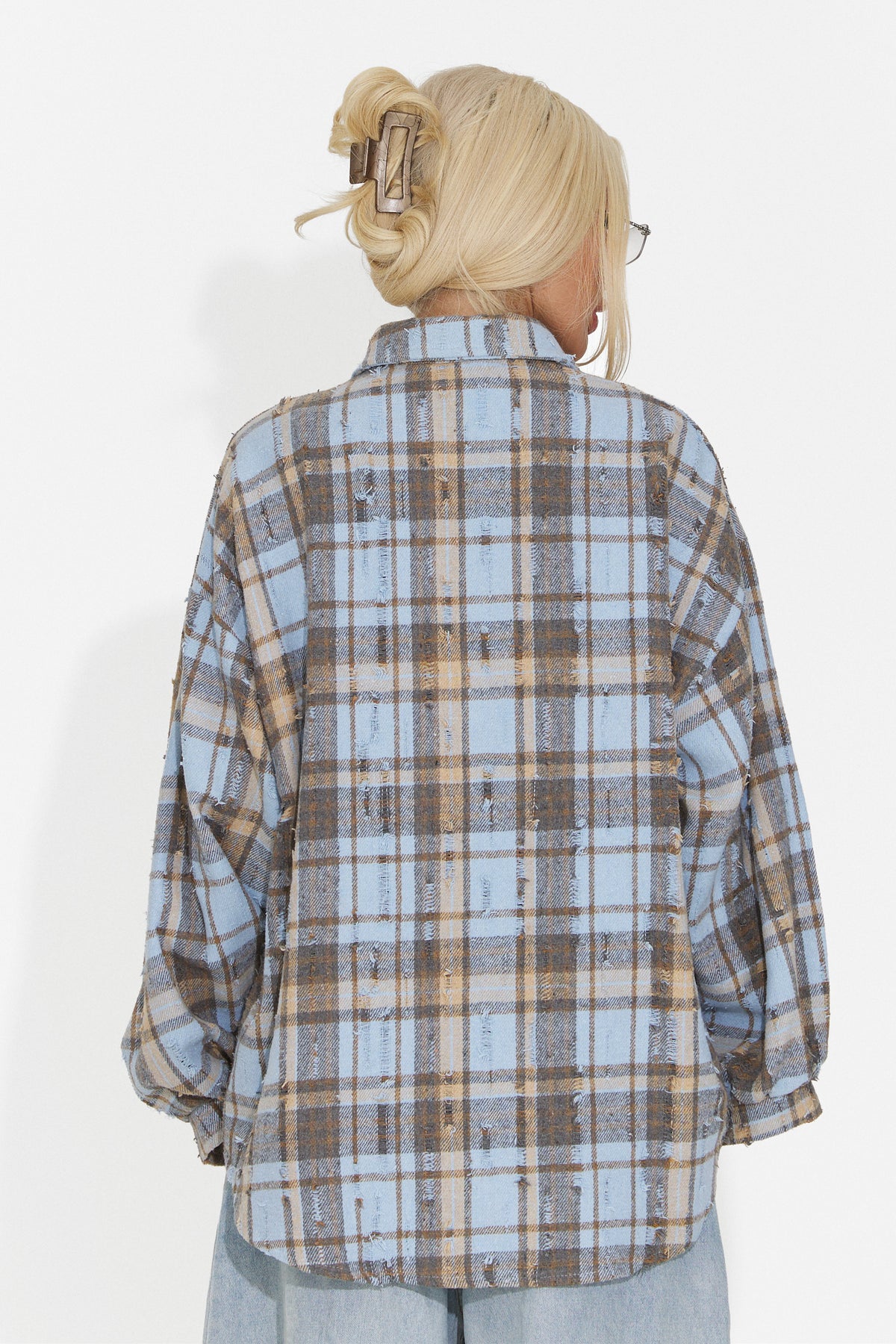 Camasa dama casual bleu Jasara Bogas