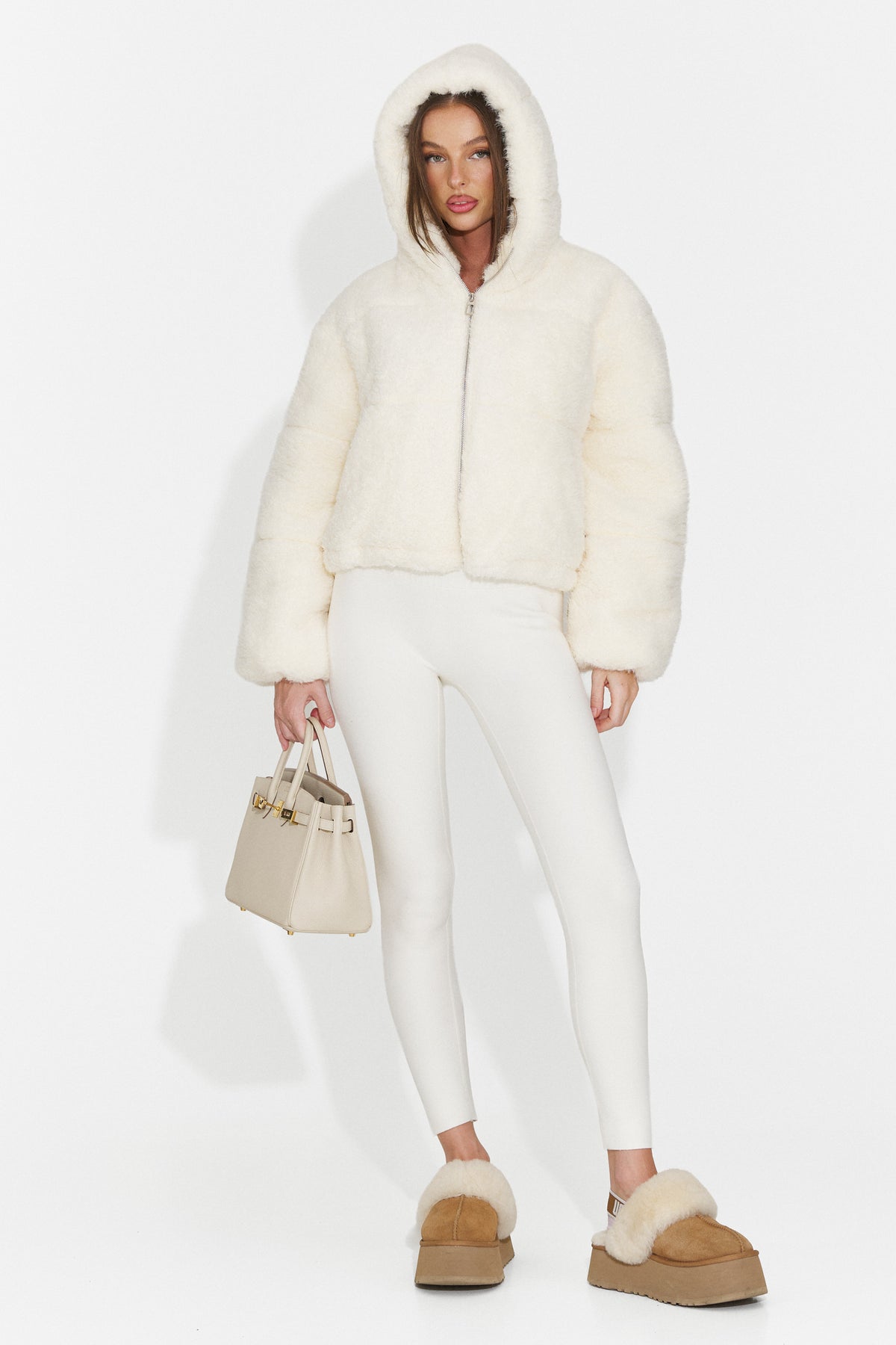 Colanti casual crem Crunivila Bogas