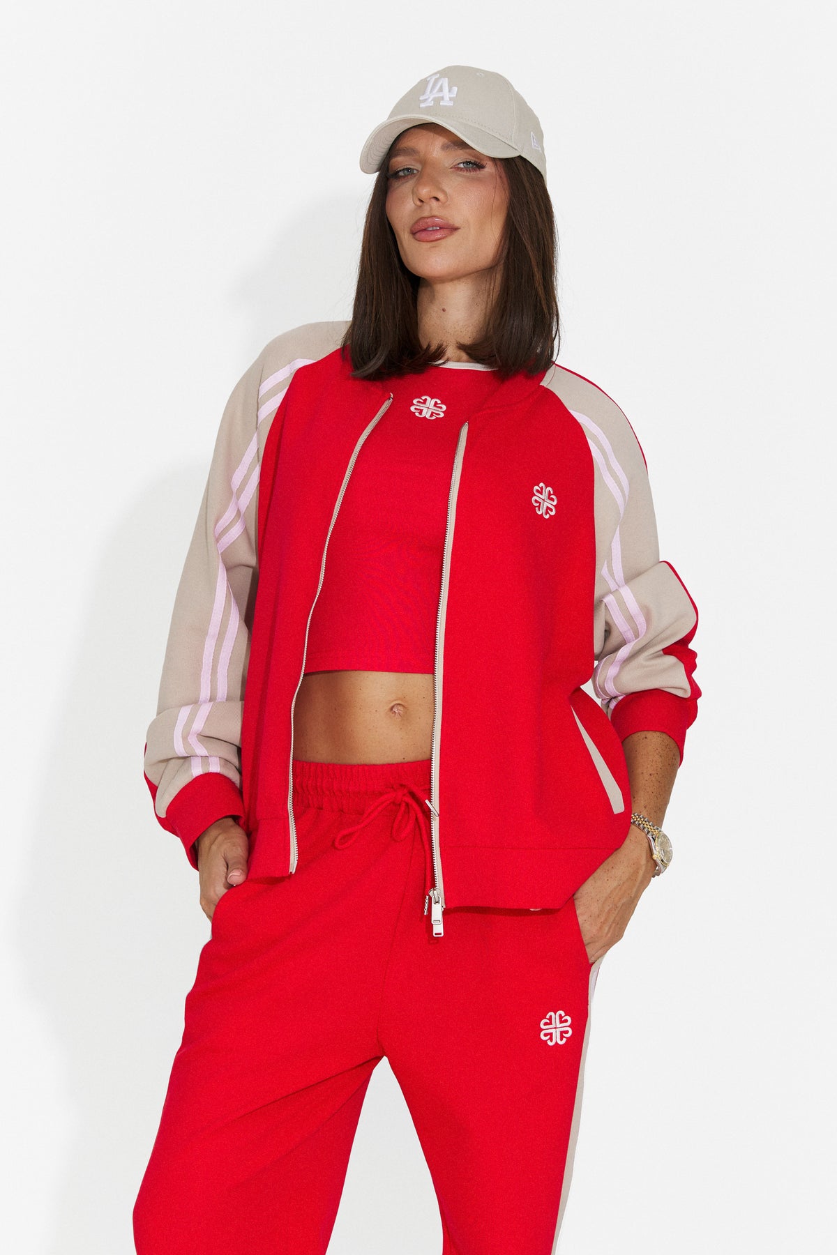 Trening dama casual rosu Mirosa Bogas