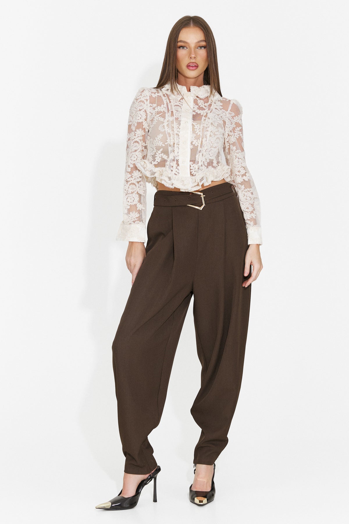 Bluza eleganta crem Haratoria Bogas
