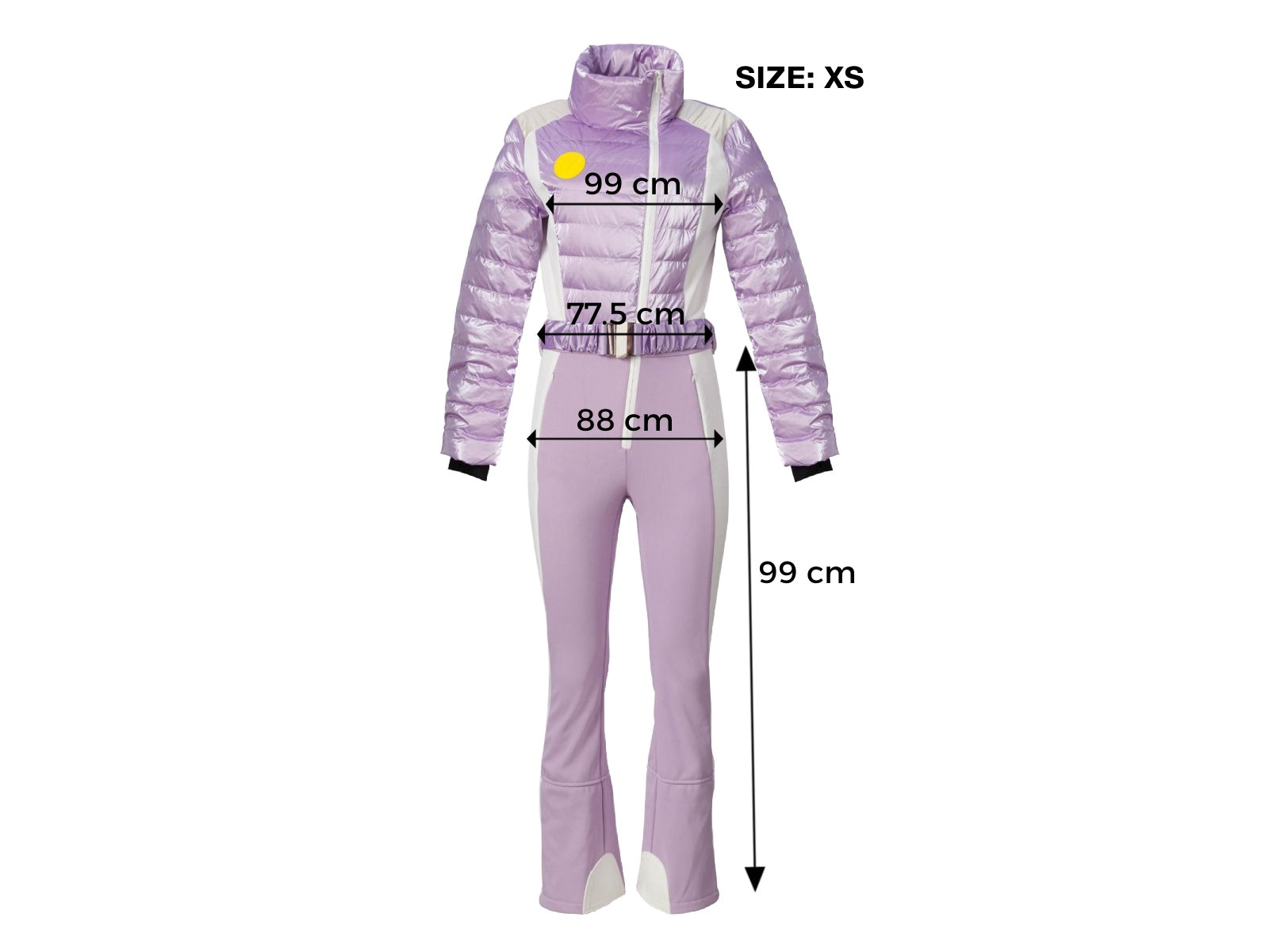 Emberlin Bogas Purple Ski Jumpsuit for Women
