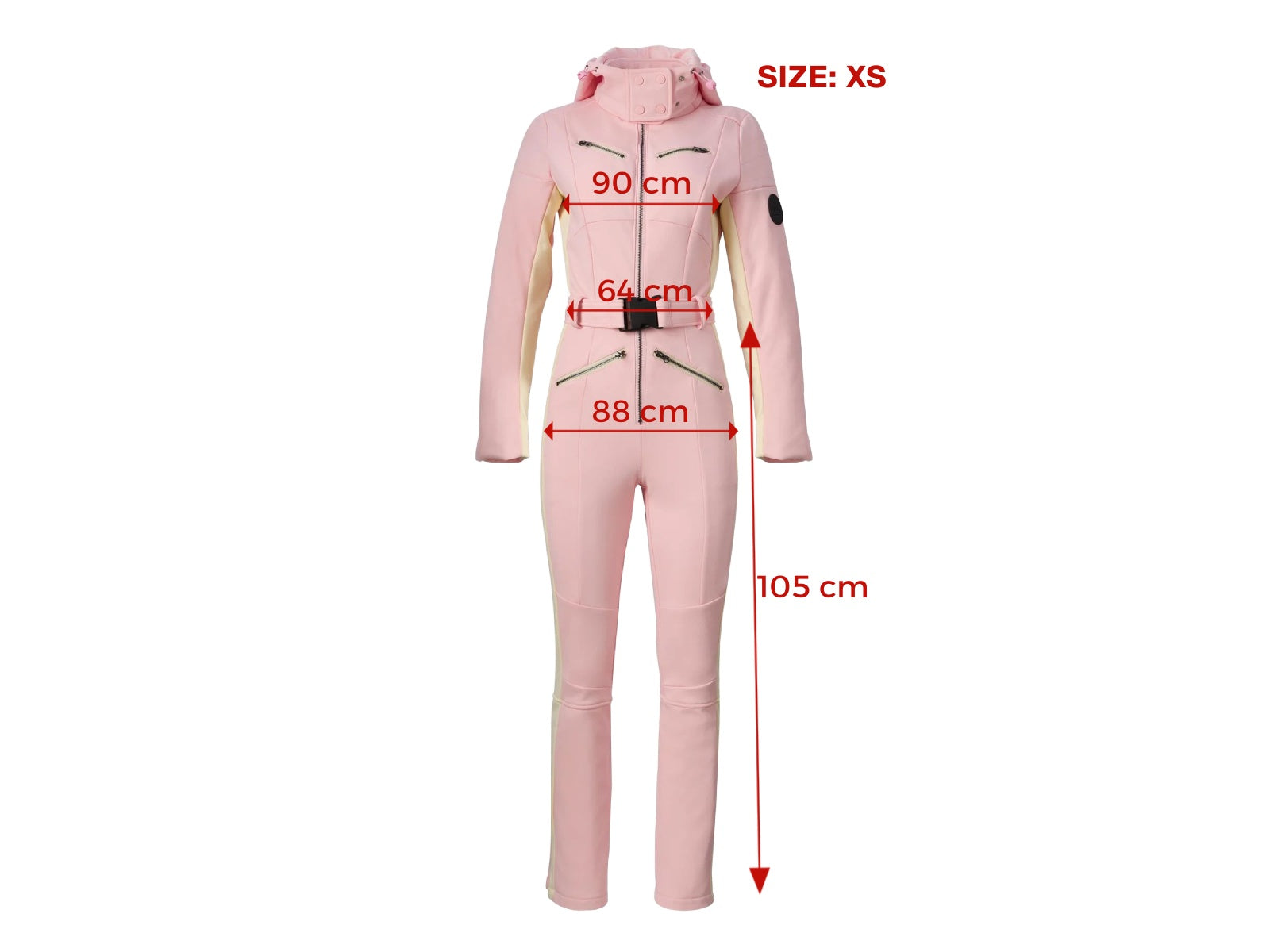 Driana Bogas Casual Pink Ski Jumpsuit