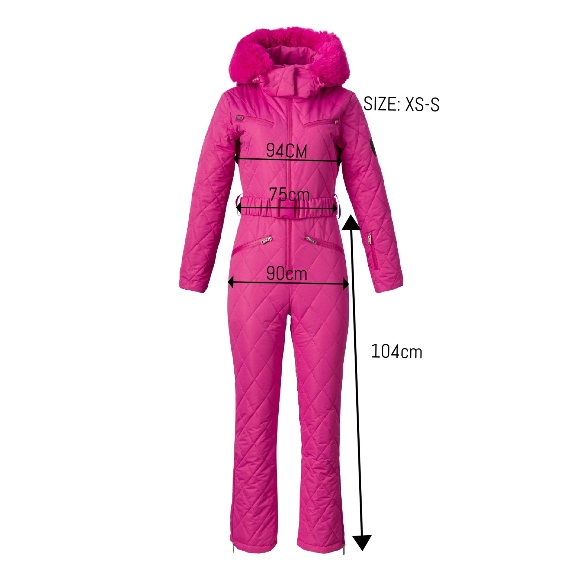 Casual Fuchsia Ski Jumpsuit Valene Bogas