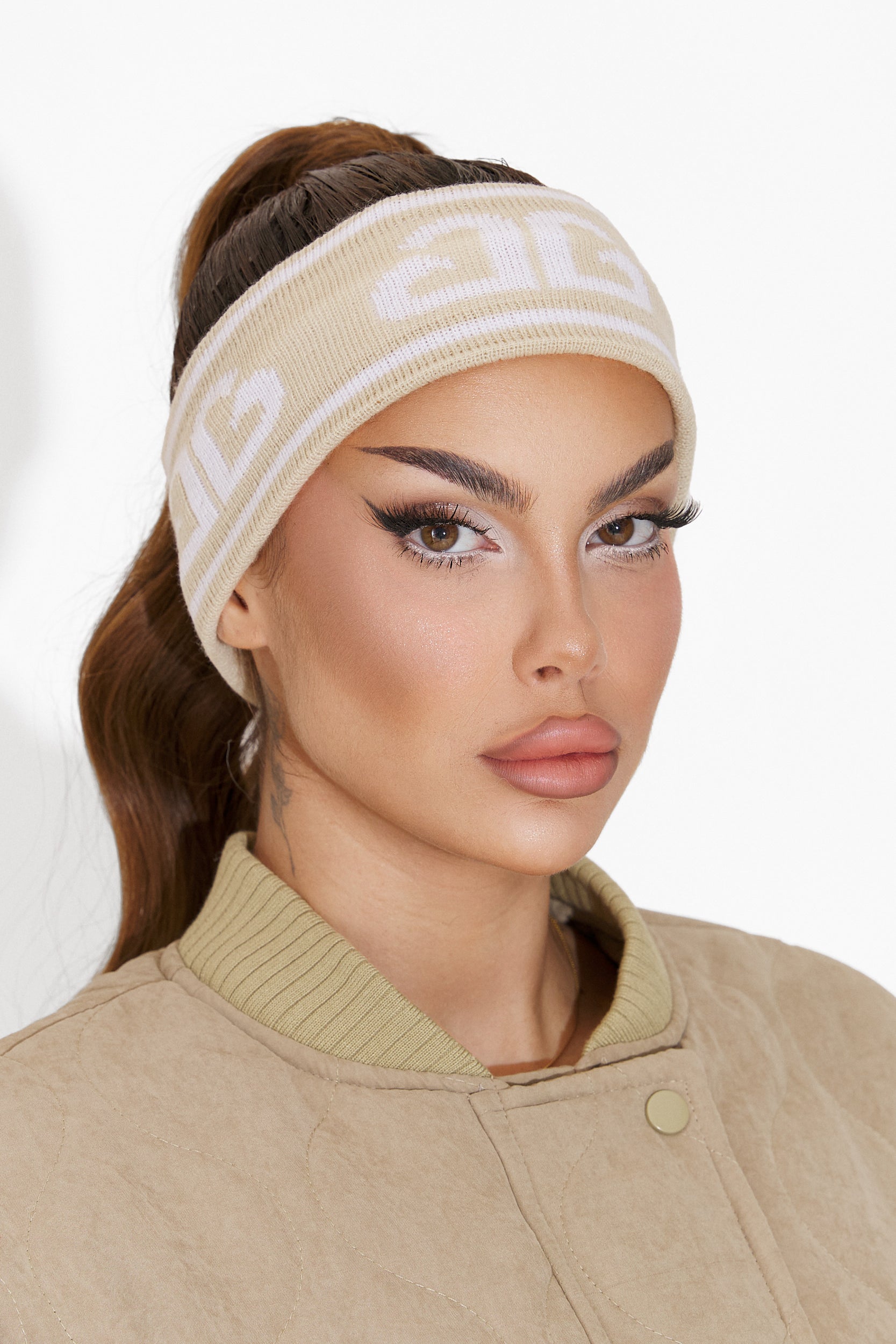 Kasra Bogas Casual Beige Ladies Headband