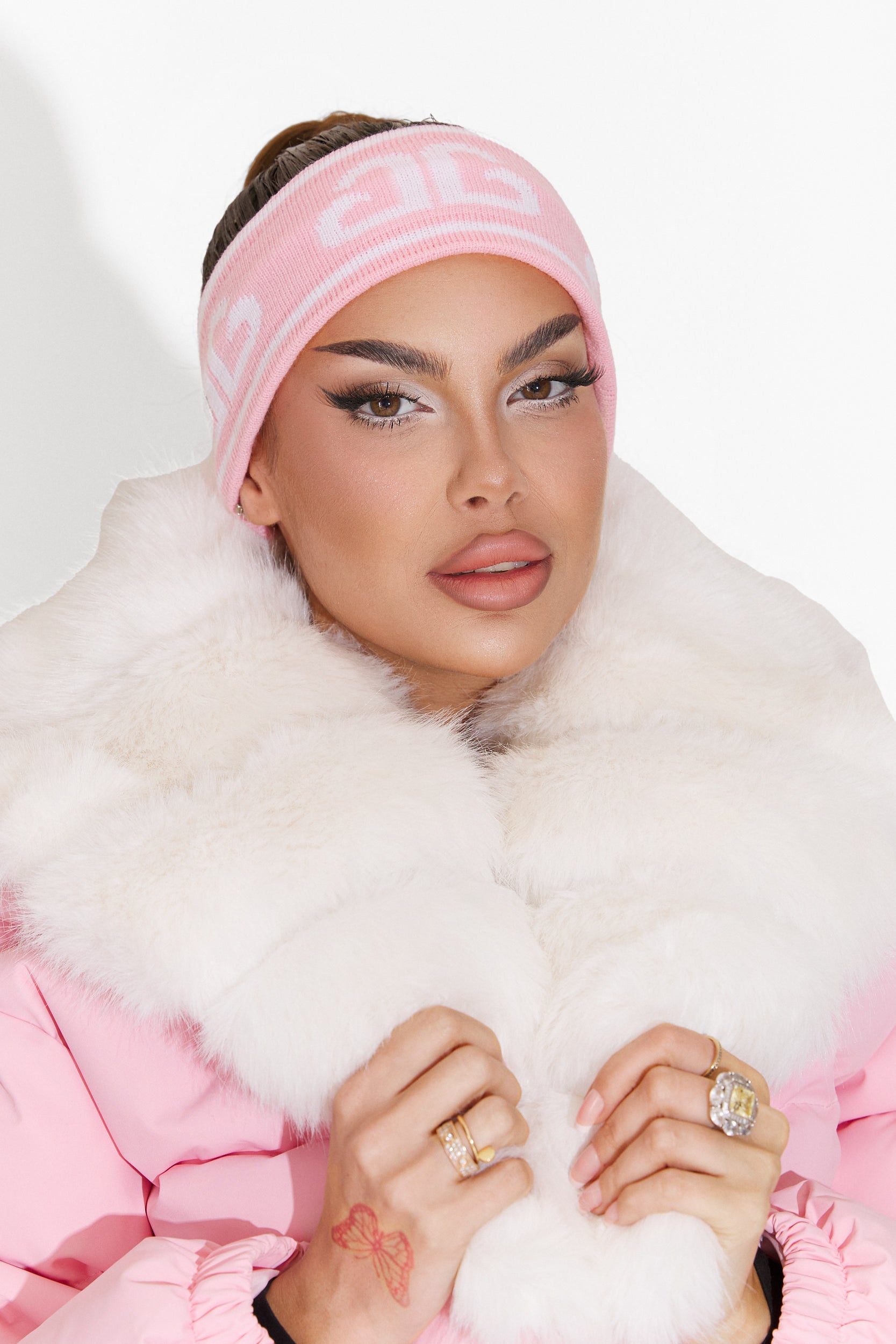 Kasra Bogas Casual Pink Headband for Ladies