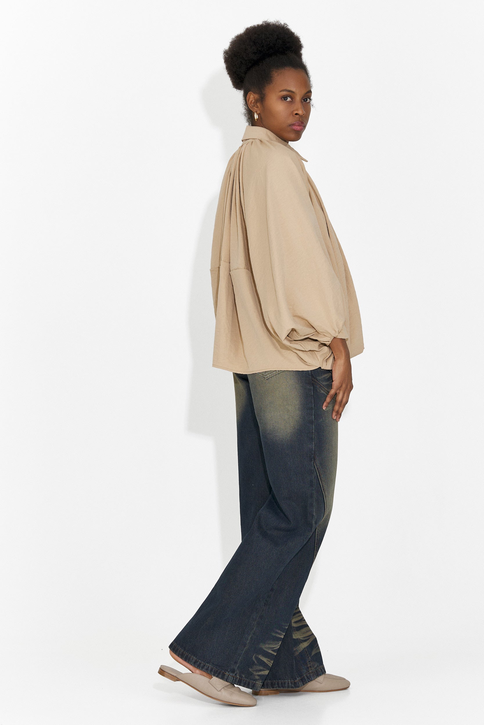 Blugi dama casual albastri Justine Bogas