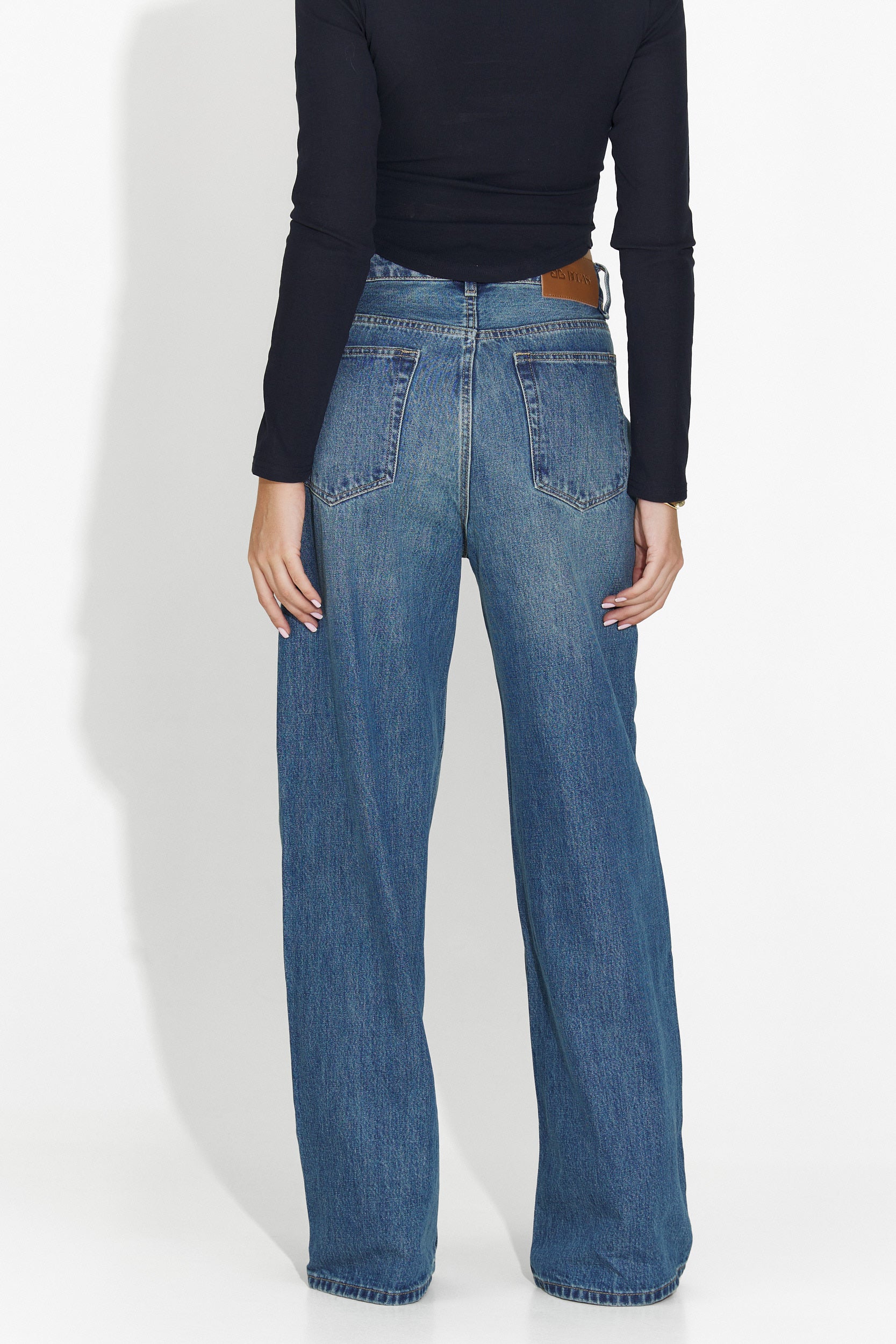 Blugi dama casual albastri Nuvya Bogas