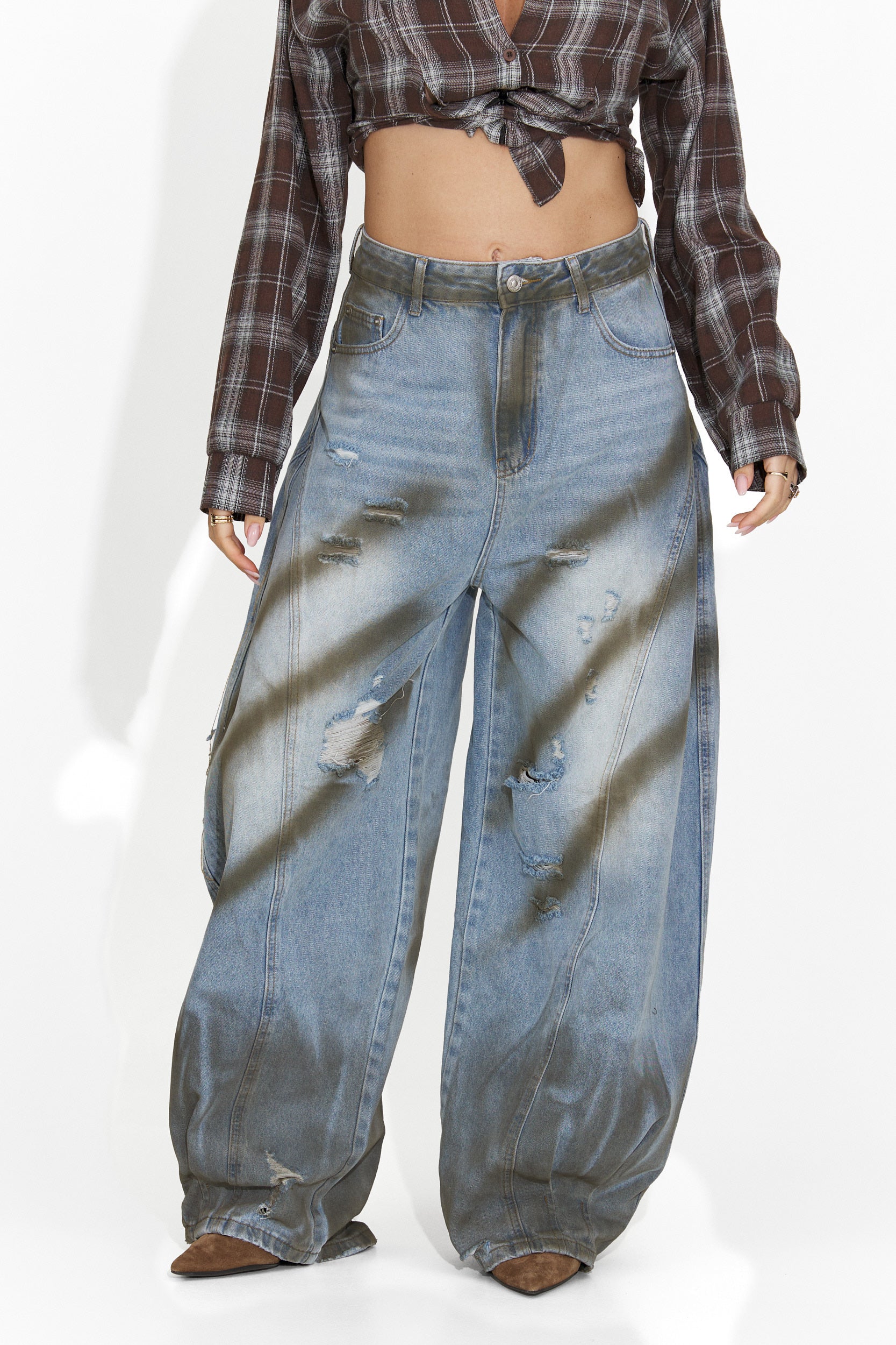 Blugi dama casual albastri Panoma Bogas