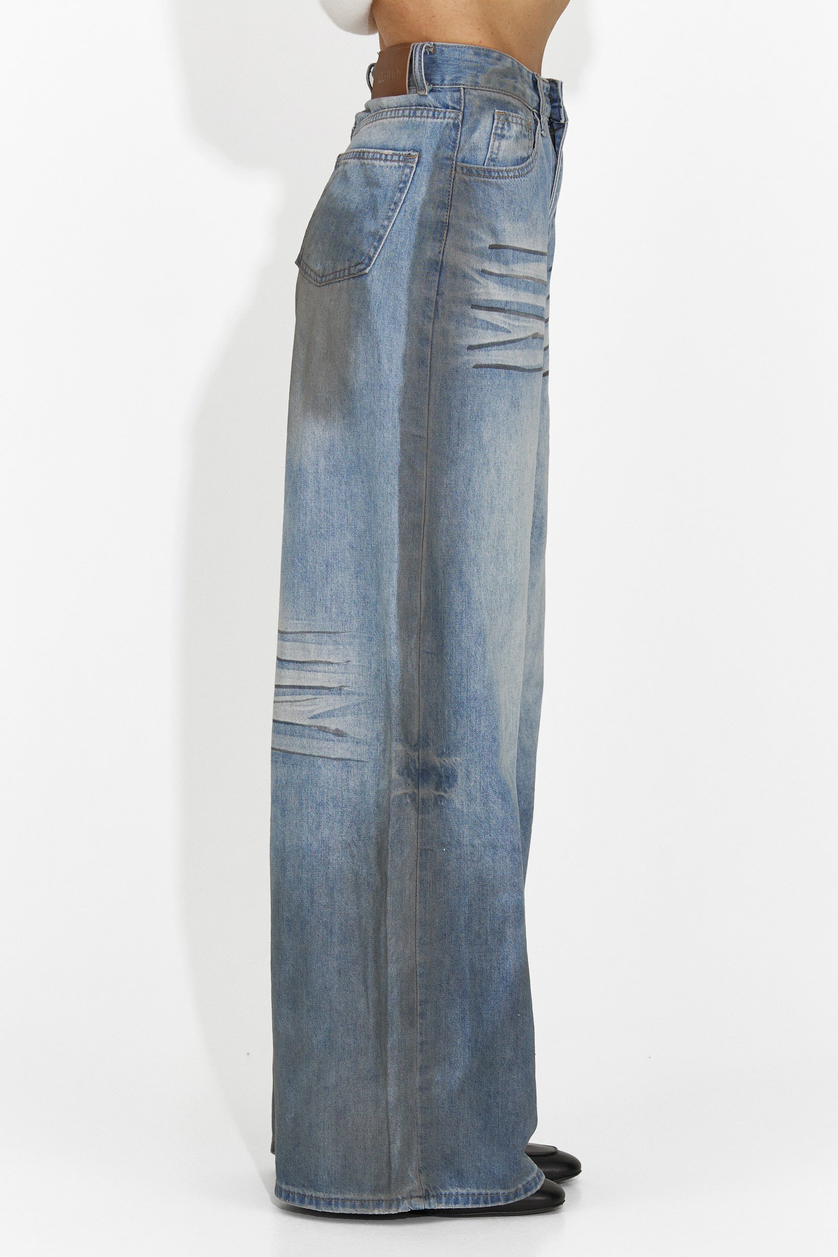 Blugi dama casual albastri Siminia Bogas