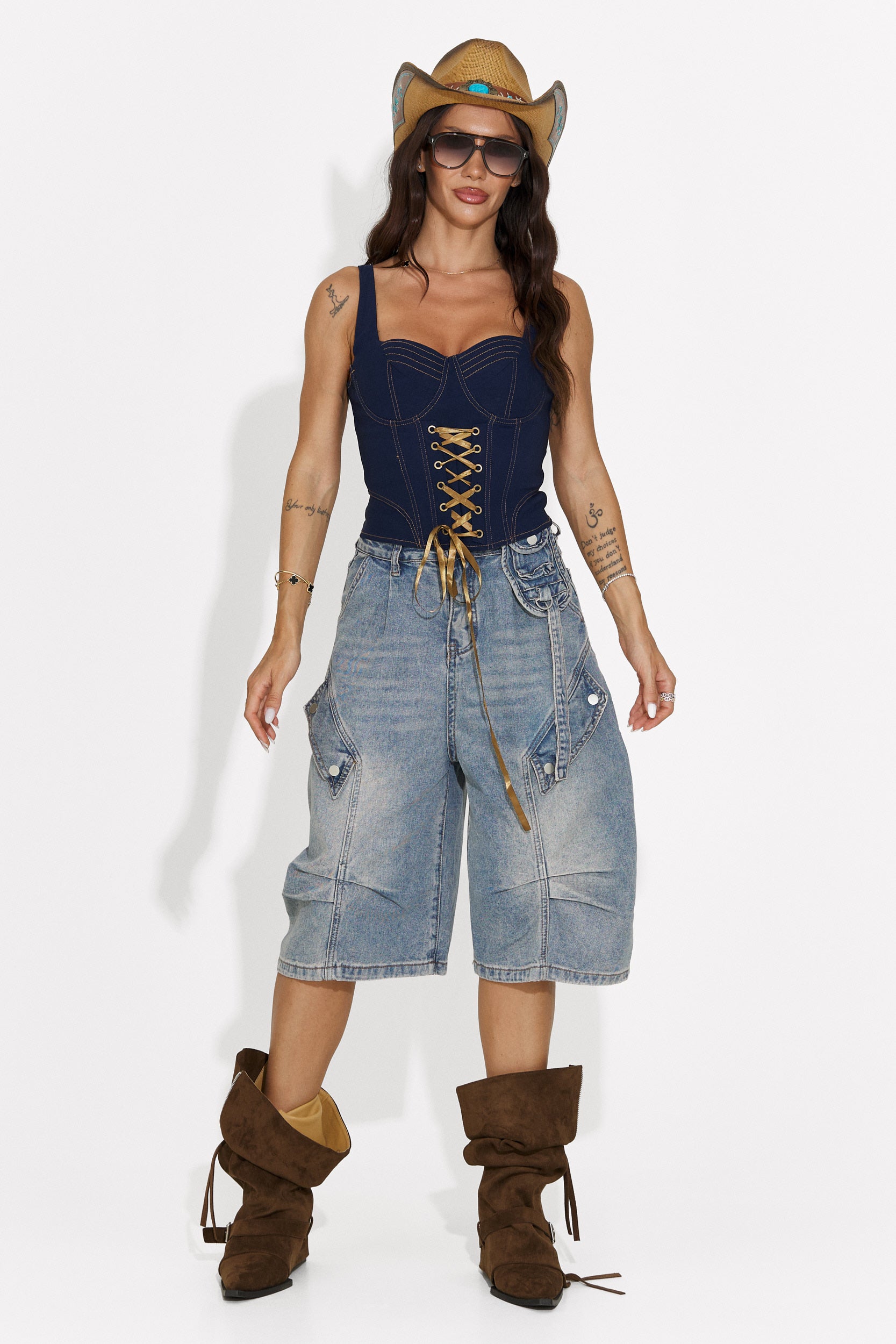 Blugi dama casual albastri Teolia Bogas