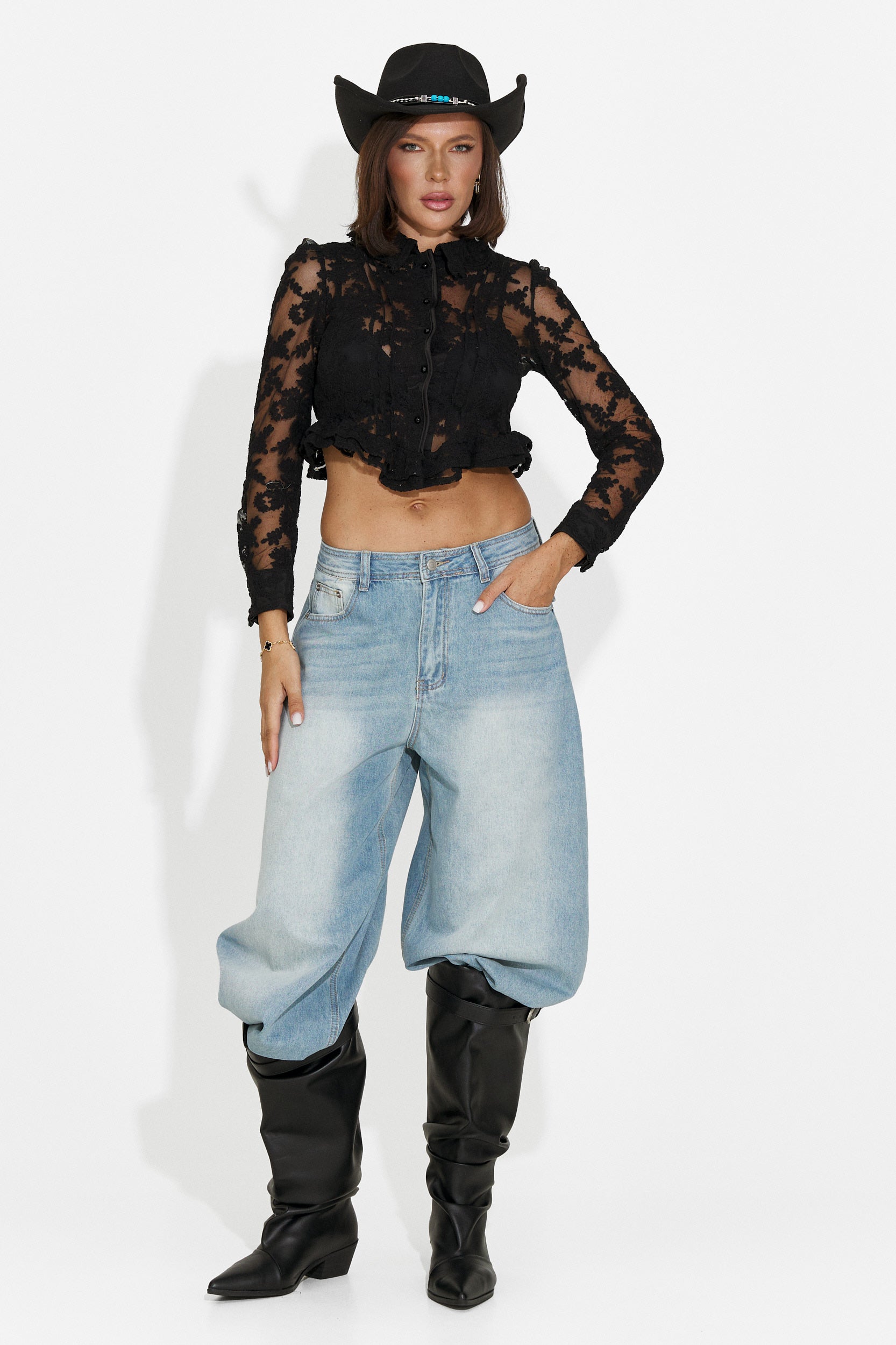 Blugi dama casual albastri Tolida Bogas