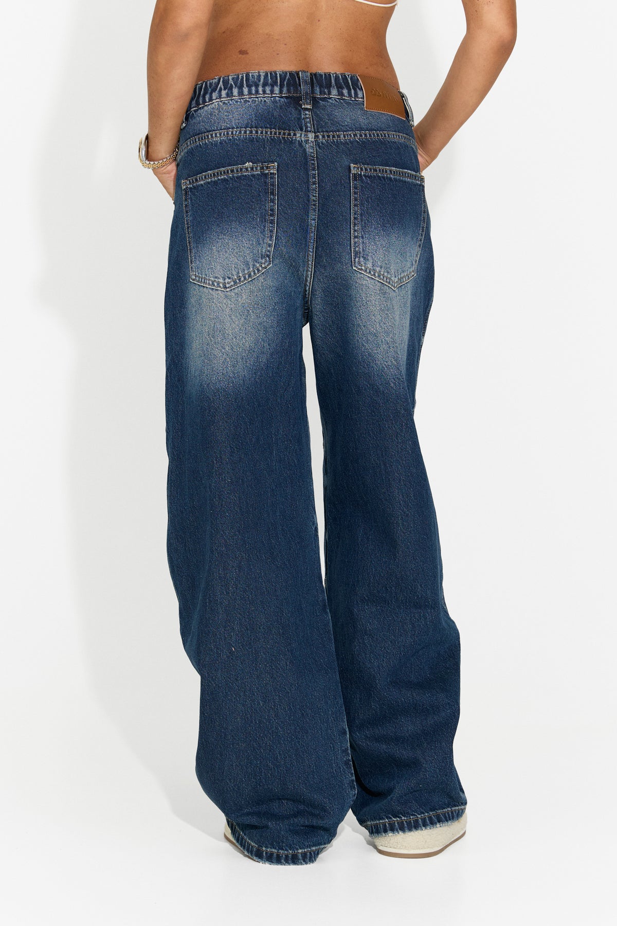 Blugi dama casual albastru Elementary Bogas