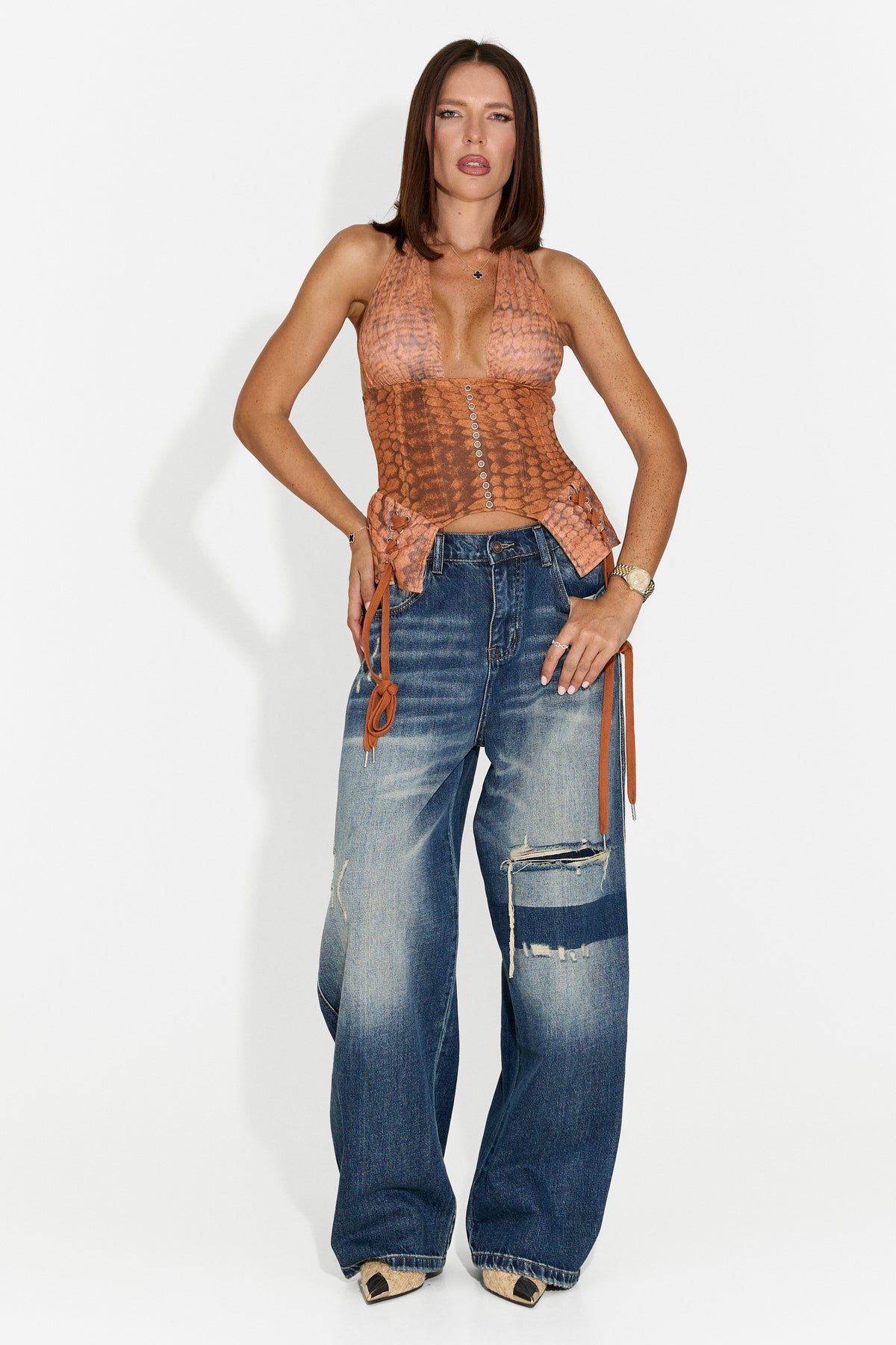 Blugi dama casual albastru Zaloveavia Bogas