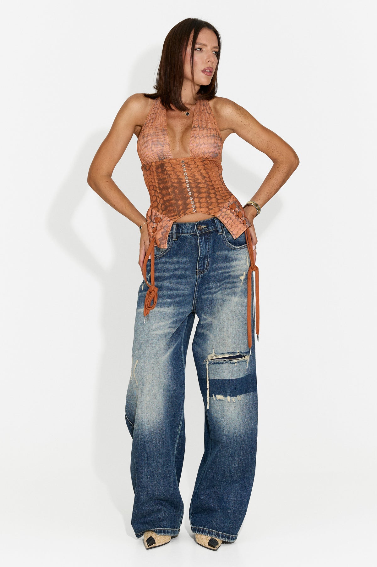 Blugi dama casual albastru Zaloveavia Bogas