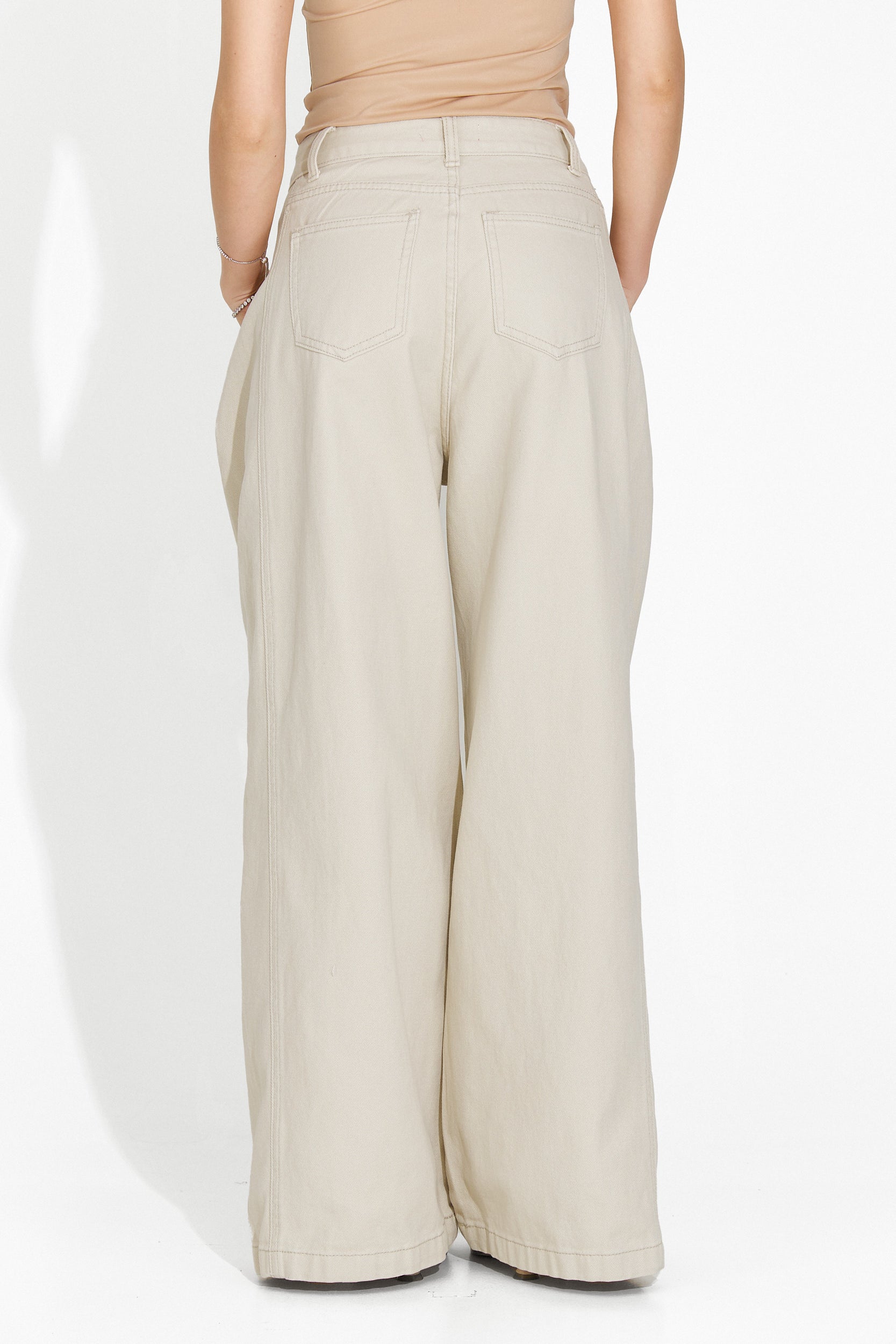 Casual beige Cherise Bogas ladies jeans