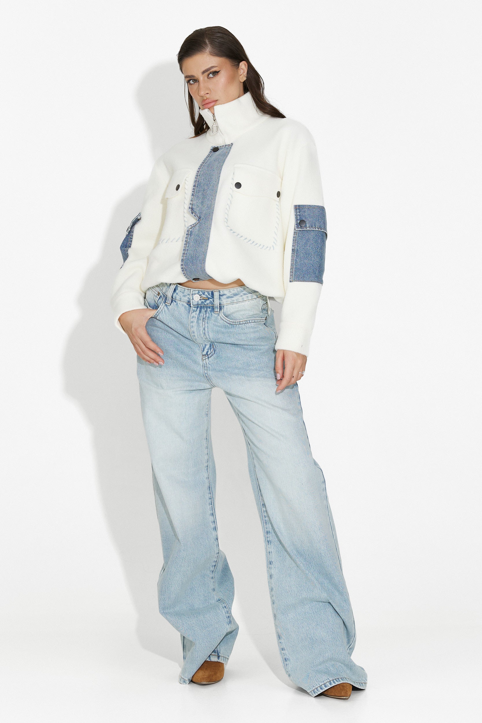 Blugi dama casual bleu Aurenza Bogas