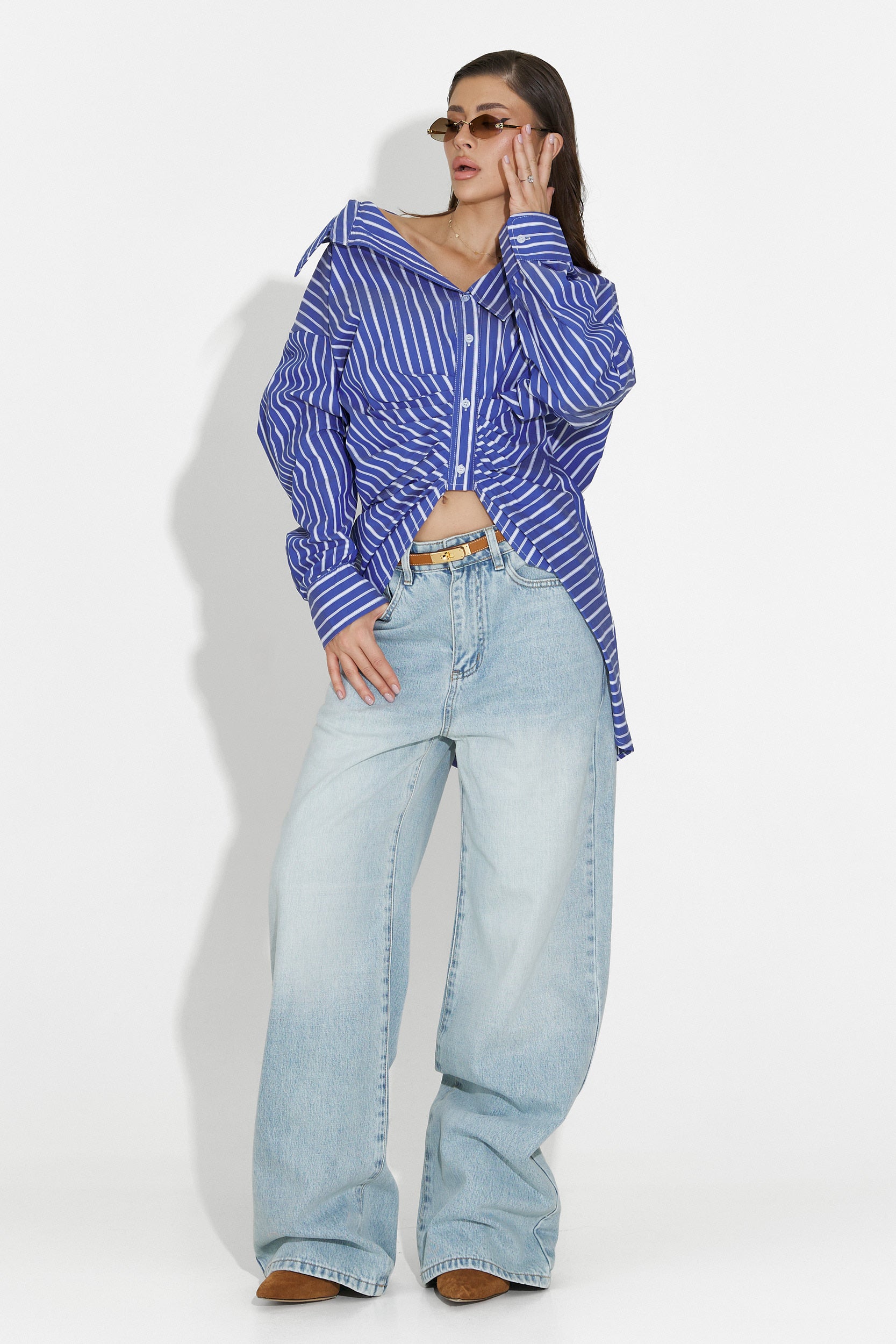 Blugi dama casual bleu Aurenza Bogas