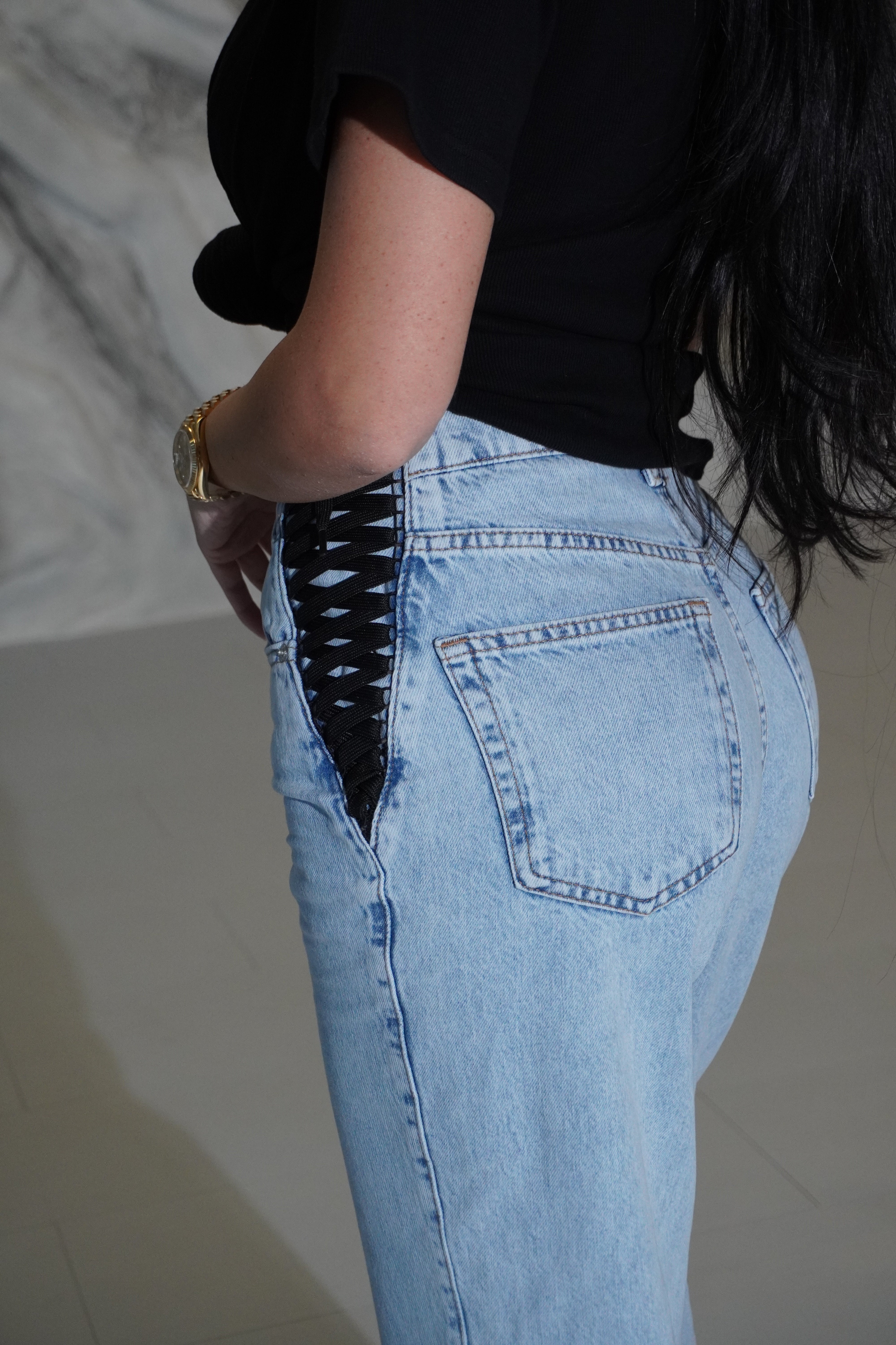 Blugi dama casual bleu Bodysa Bogas