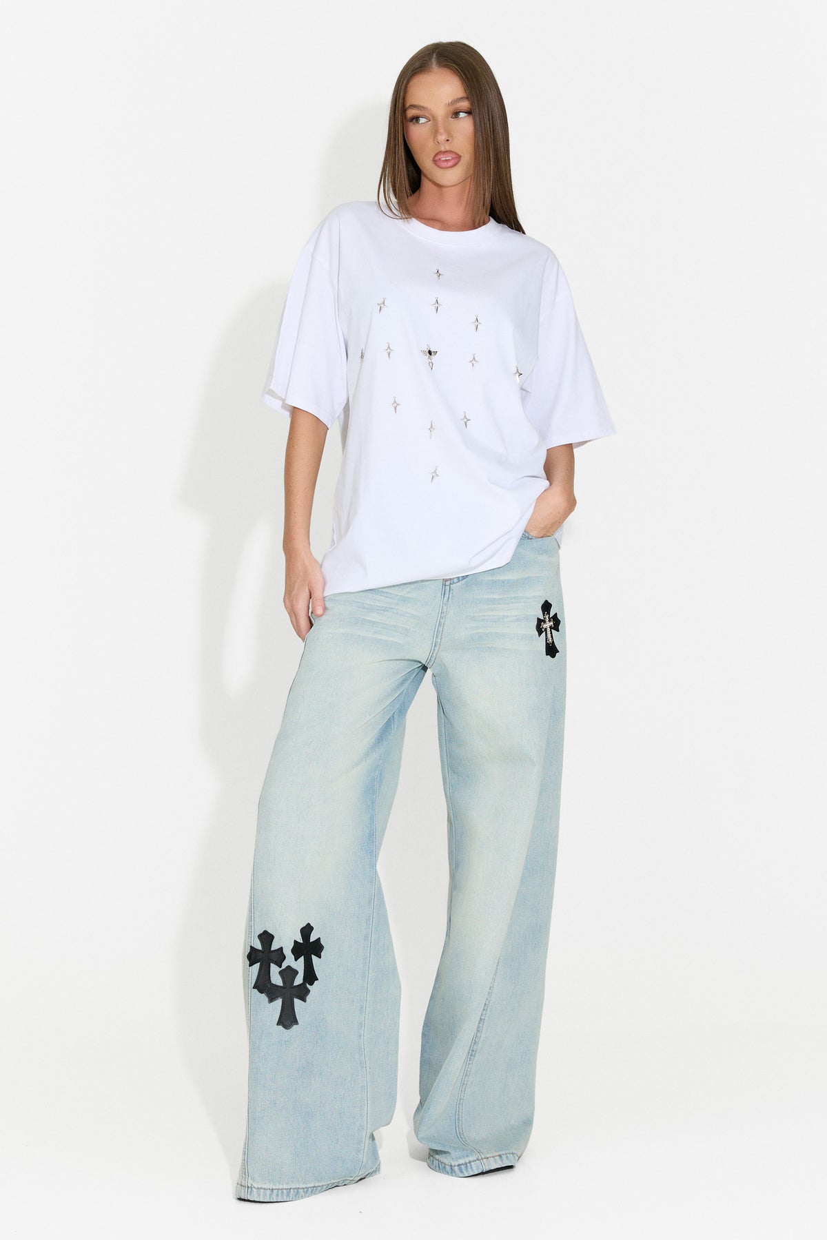 Blugi dama casual bleu Expira Bogas