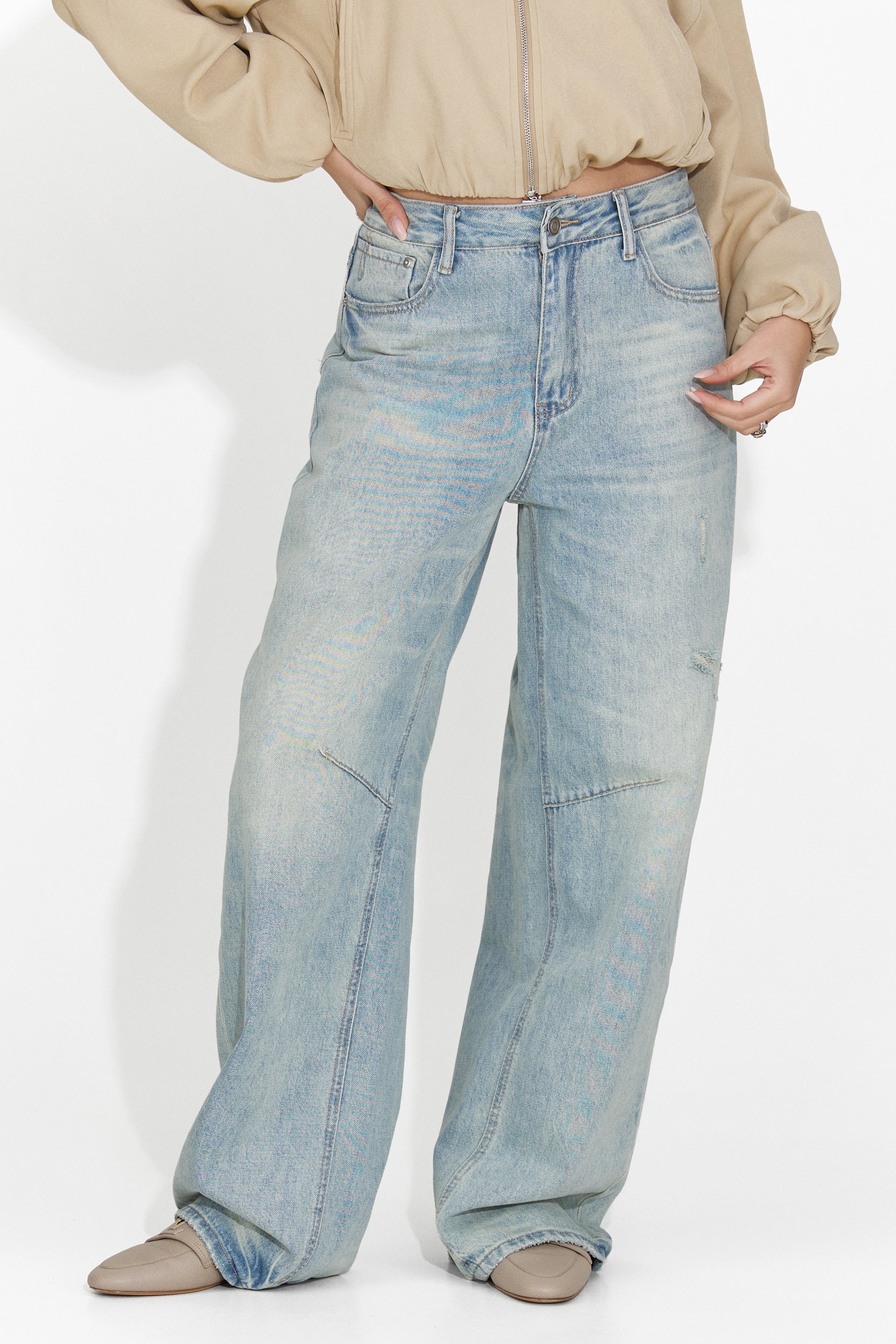 Blugi dama casual bleu Hanina Bogas