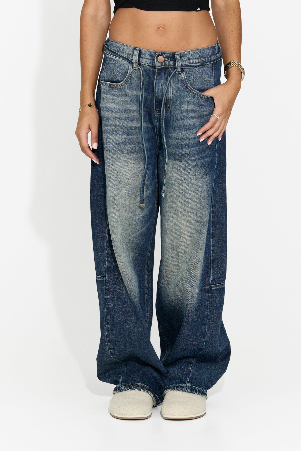 Blugi dama casual bleu Linearize Bogas