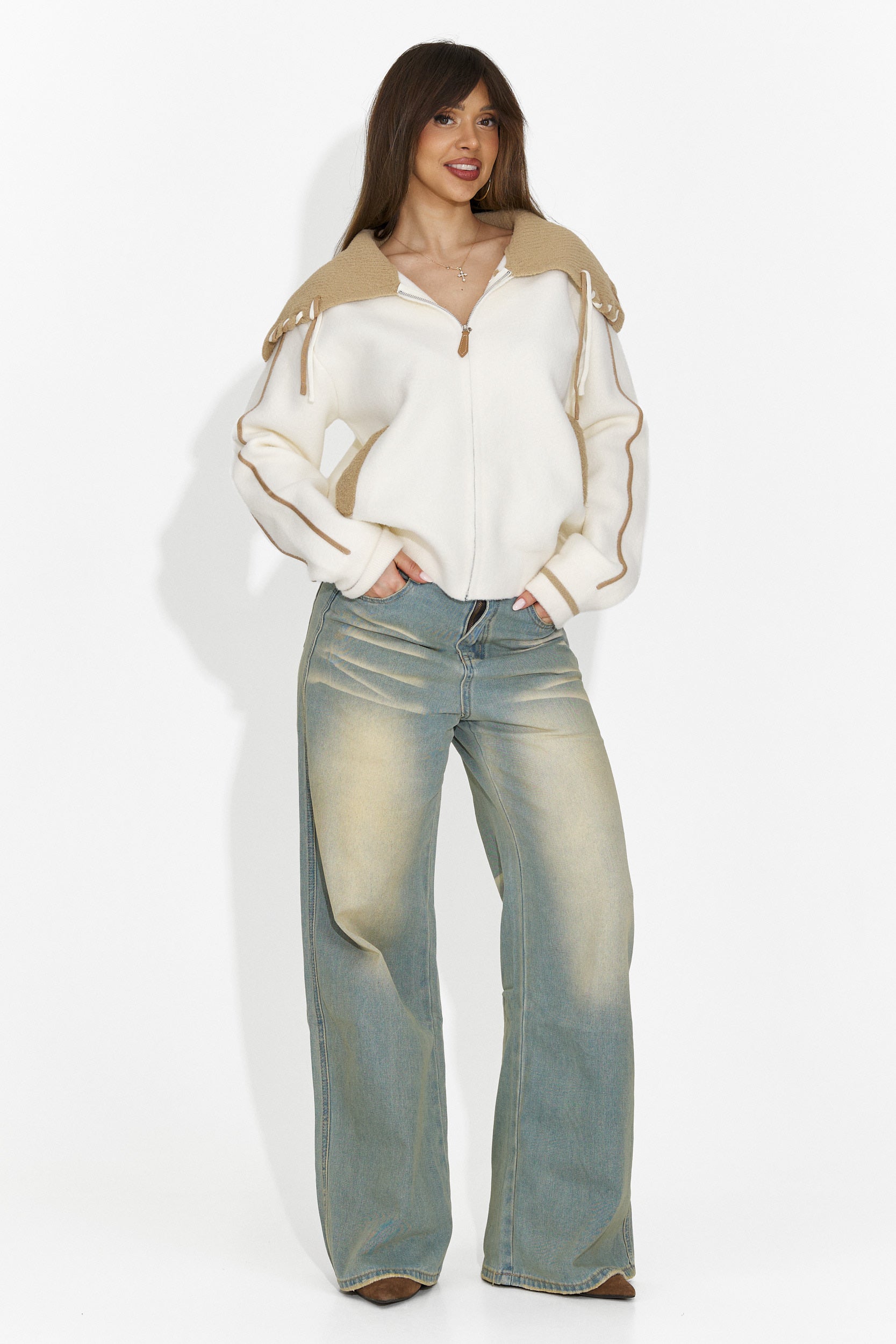 Blugi dama casual bleu Thanh Bogas