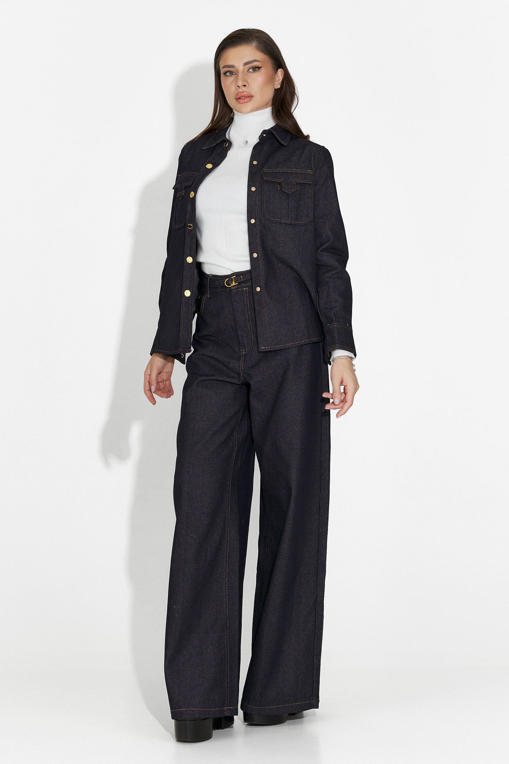 Blugi dama casual bleumarin Flovira Bogas