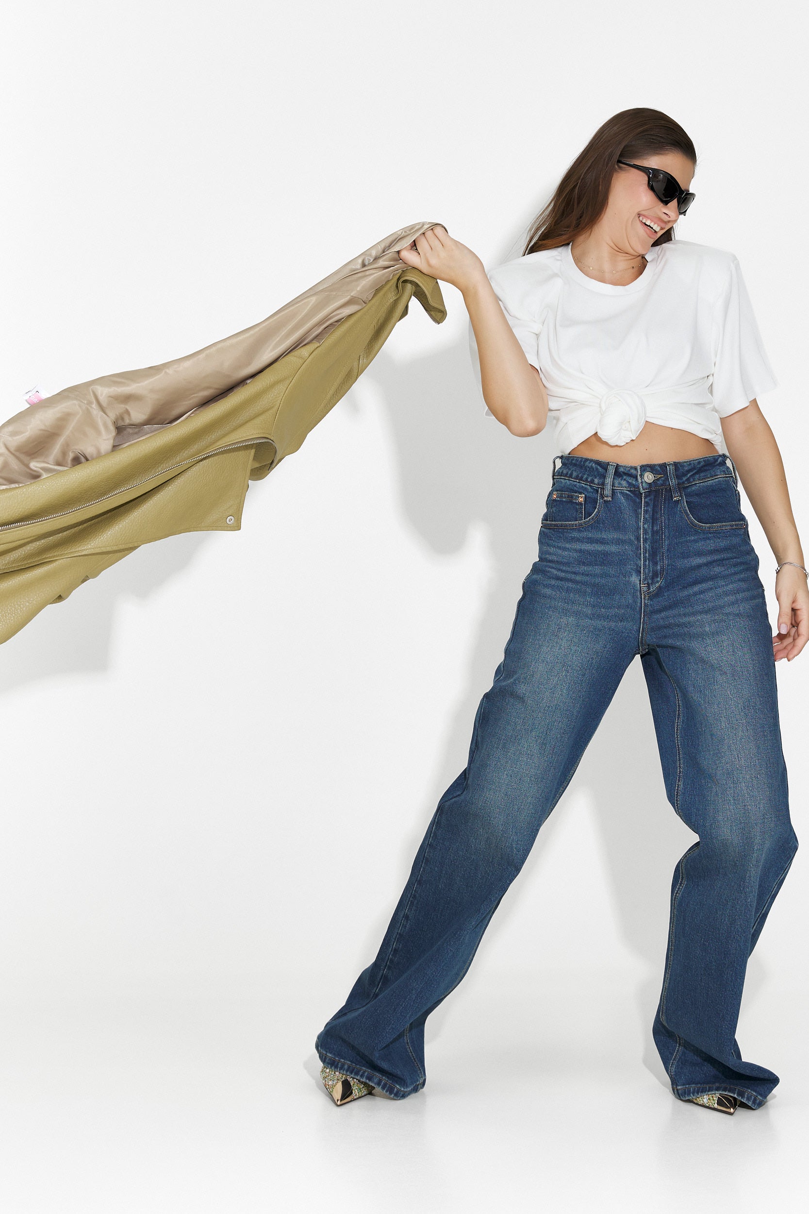 Blugi dama casual bleumarin Liorena Bogas