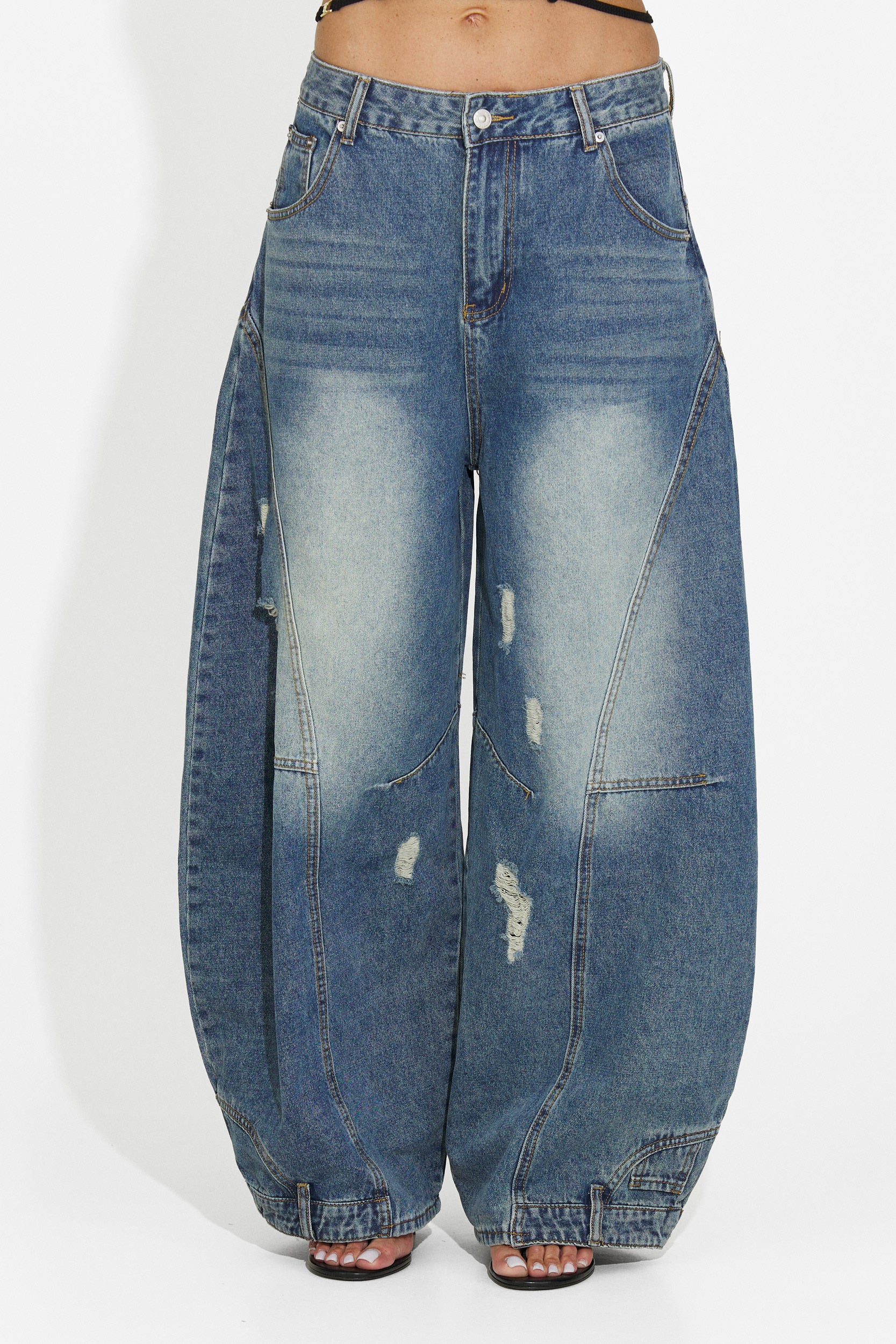 Blugi dama casual bleumarin Renelia Bogas