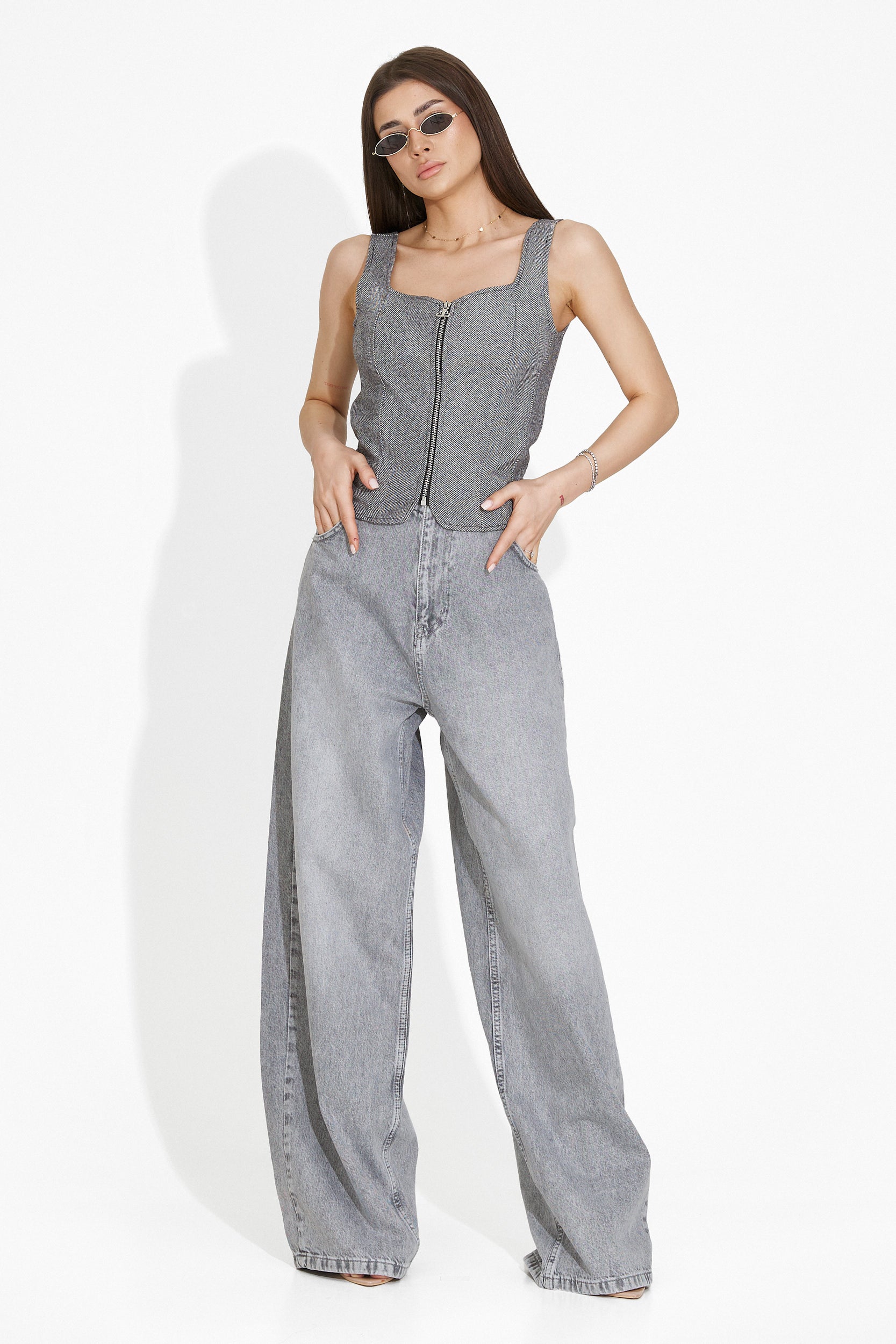 Shelyana Bogas Casual Grey Ladies Jeans