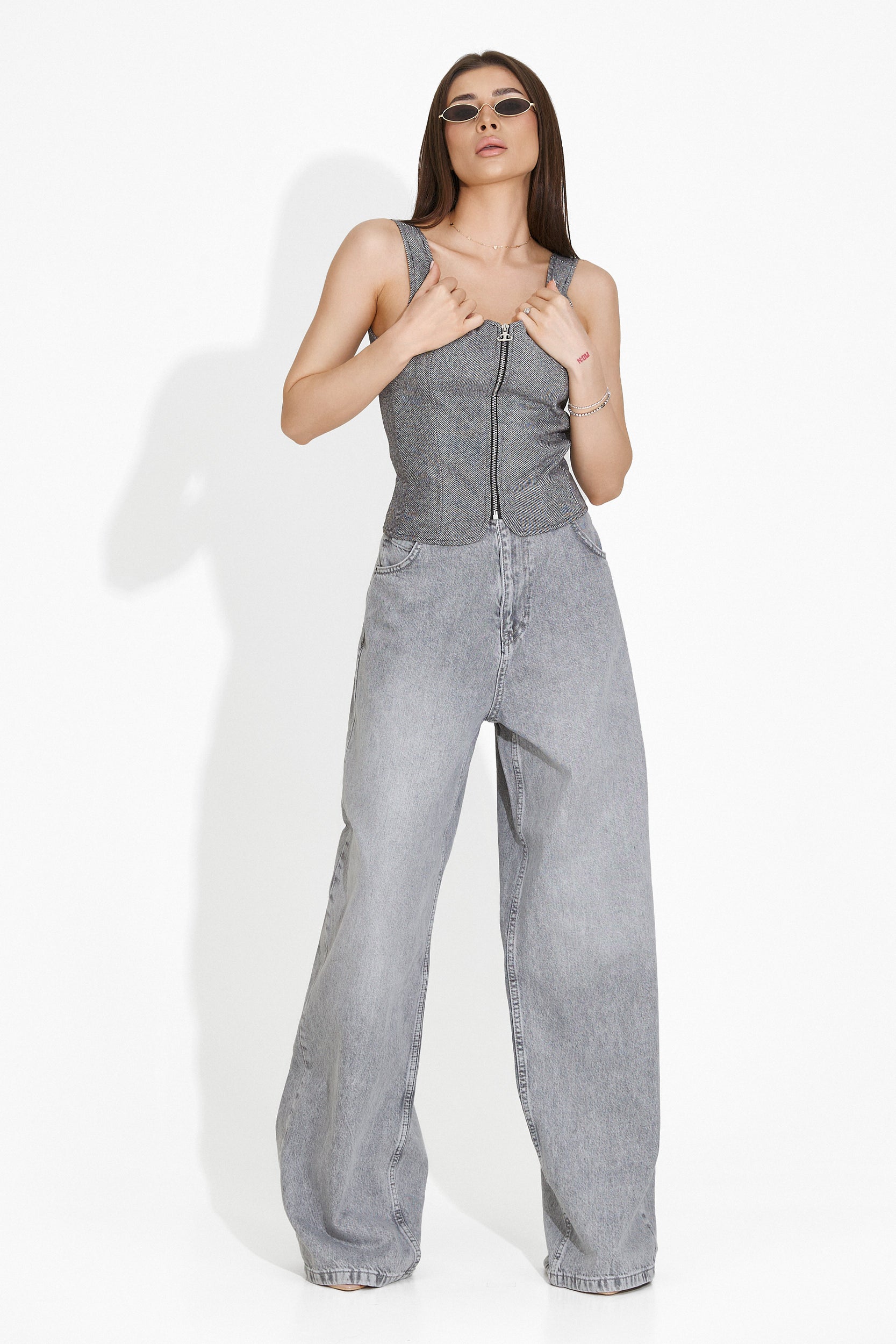 Shelyana Bogas Casual Grey Ladies Jeans