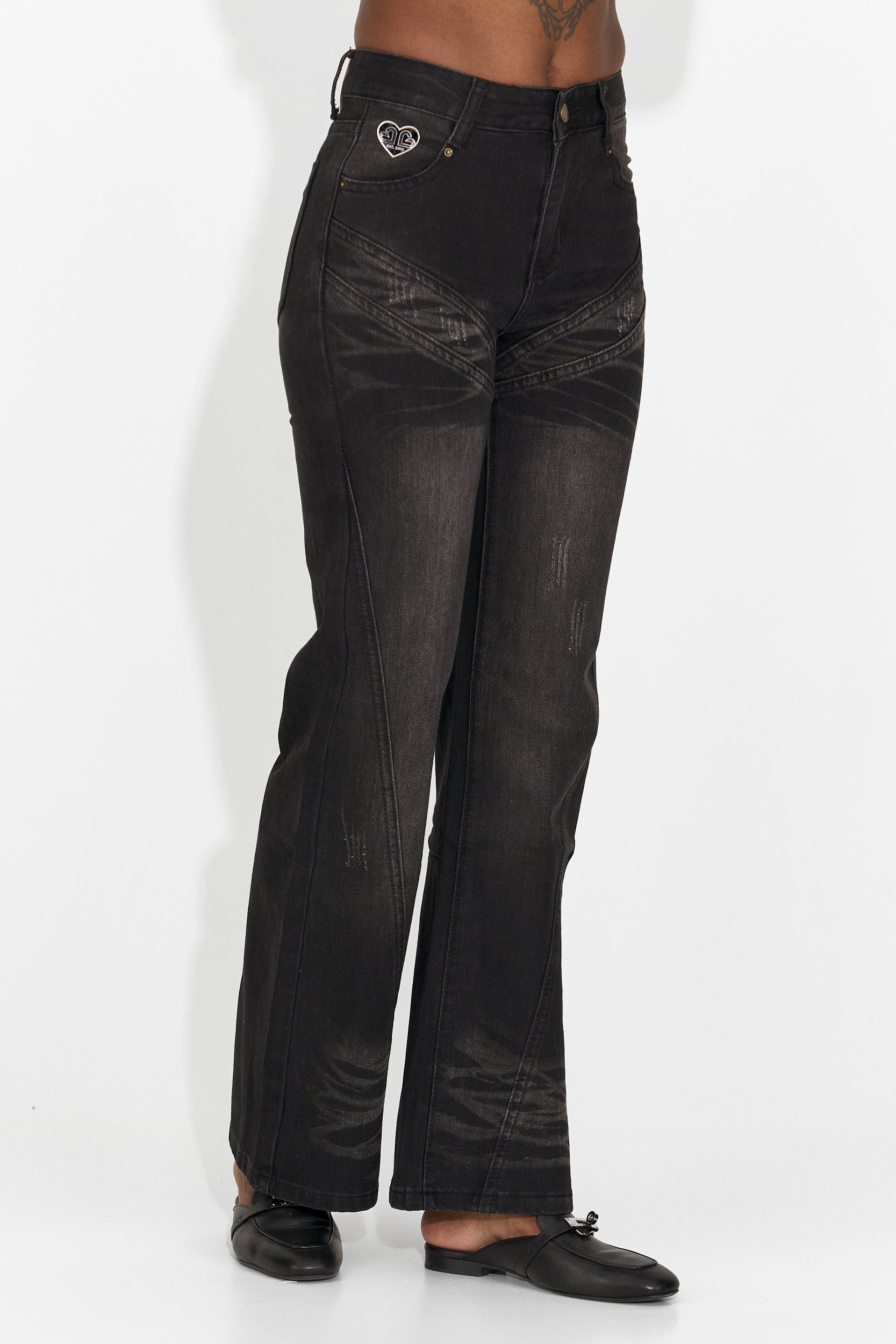 Blugi dama casual negri Adeia Bogas