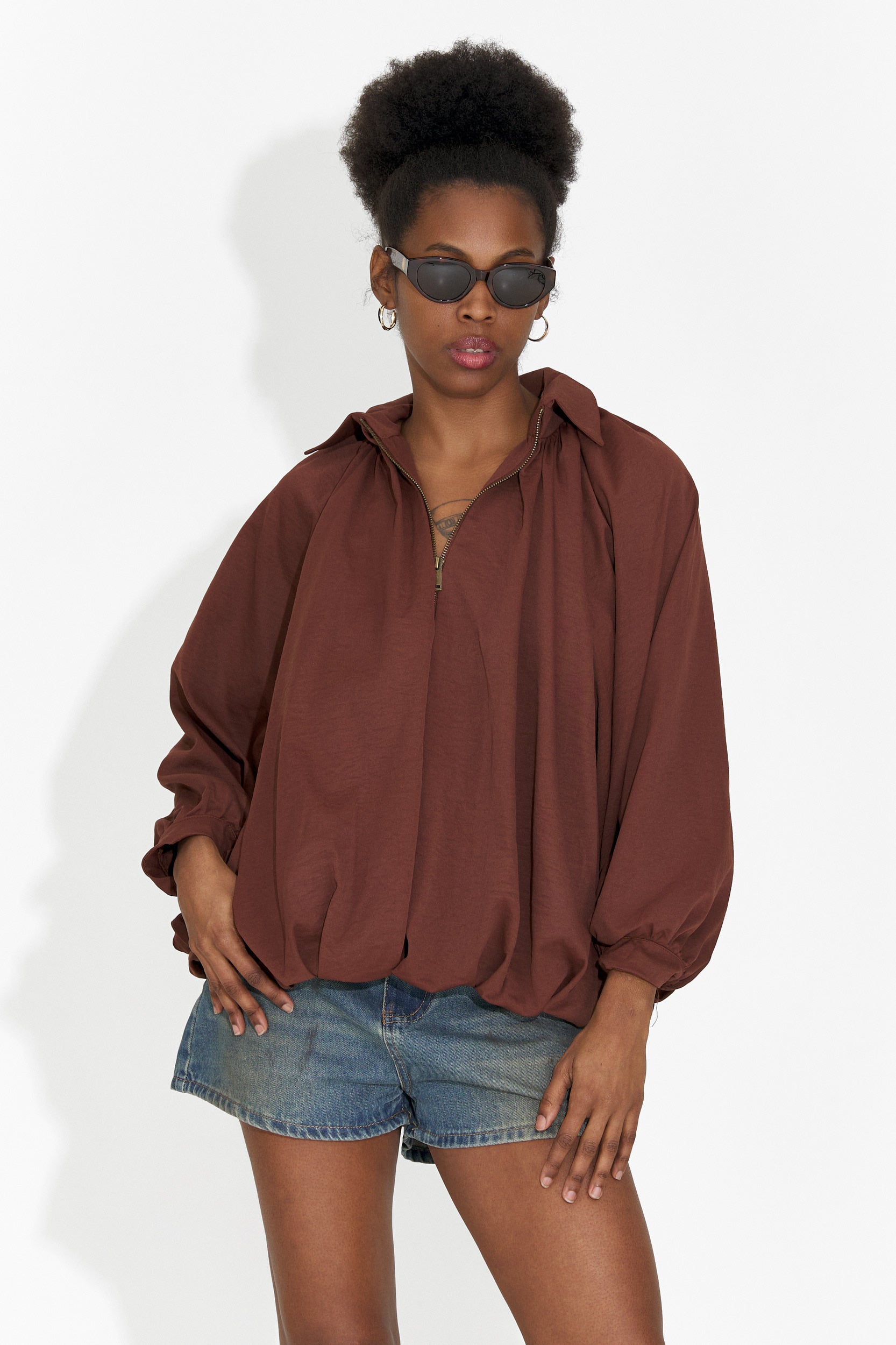 Blugi dama casual scurti bleu Cherele Bogas