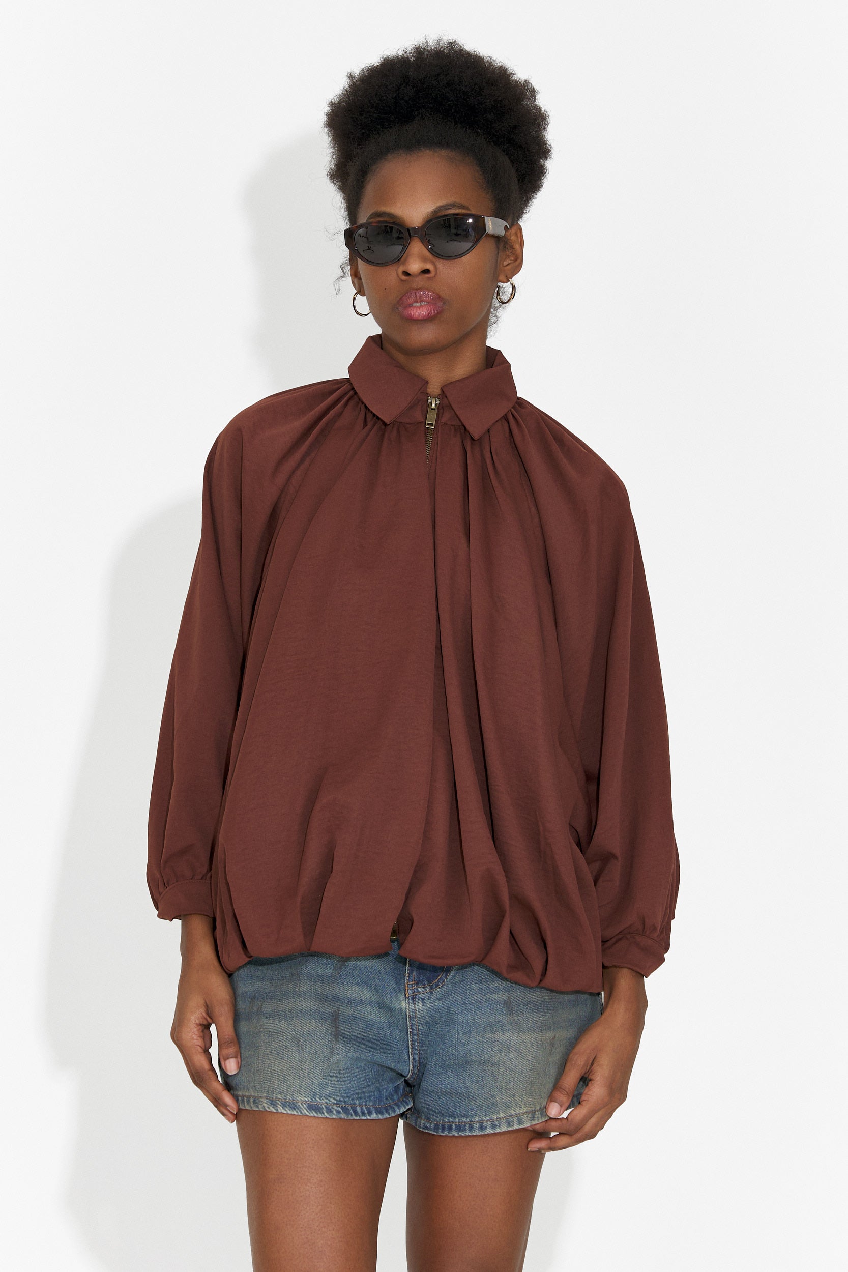 Blugi dama casual scurti bleu Cherele Bogas