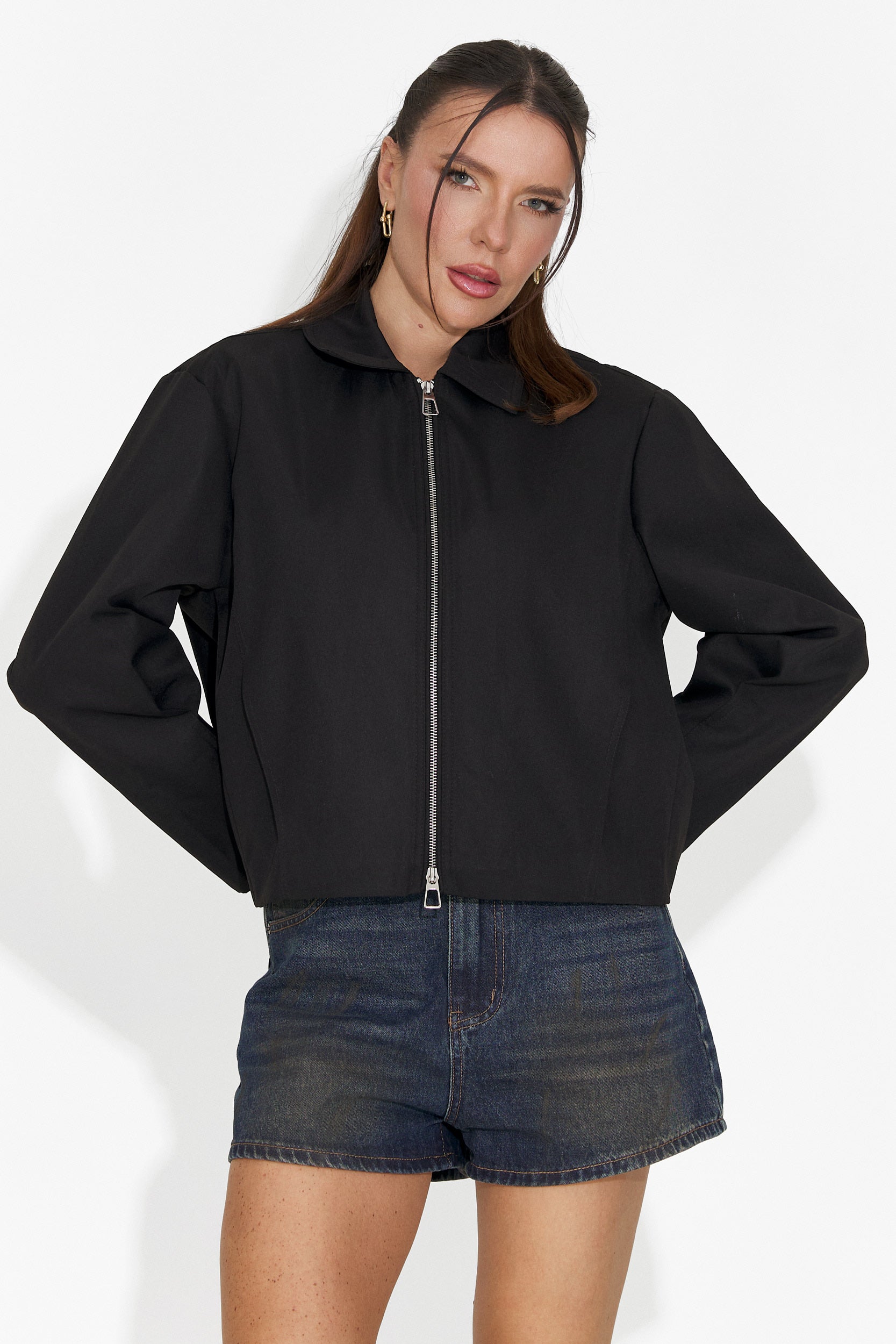 Blugi dama casual scurti bleumarin Cherele Bogas