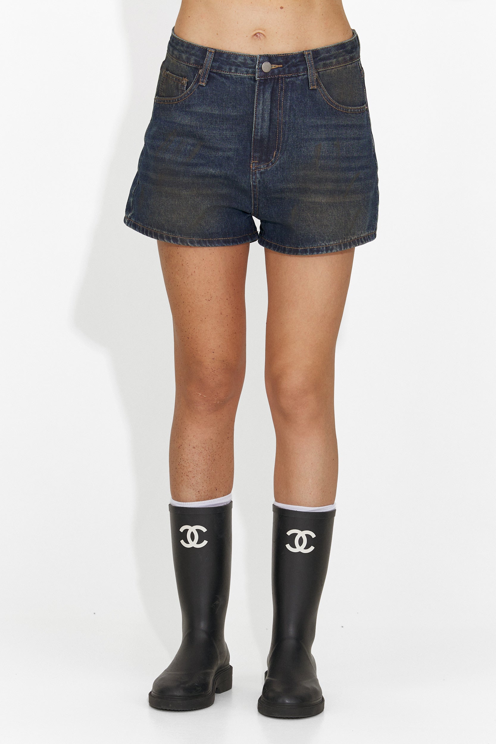 Blugi dama casual scurti bleumarin Cherele Bogas