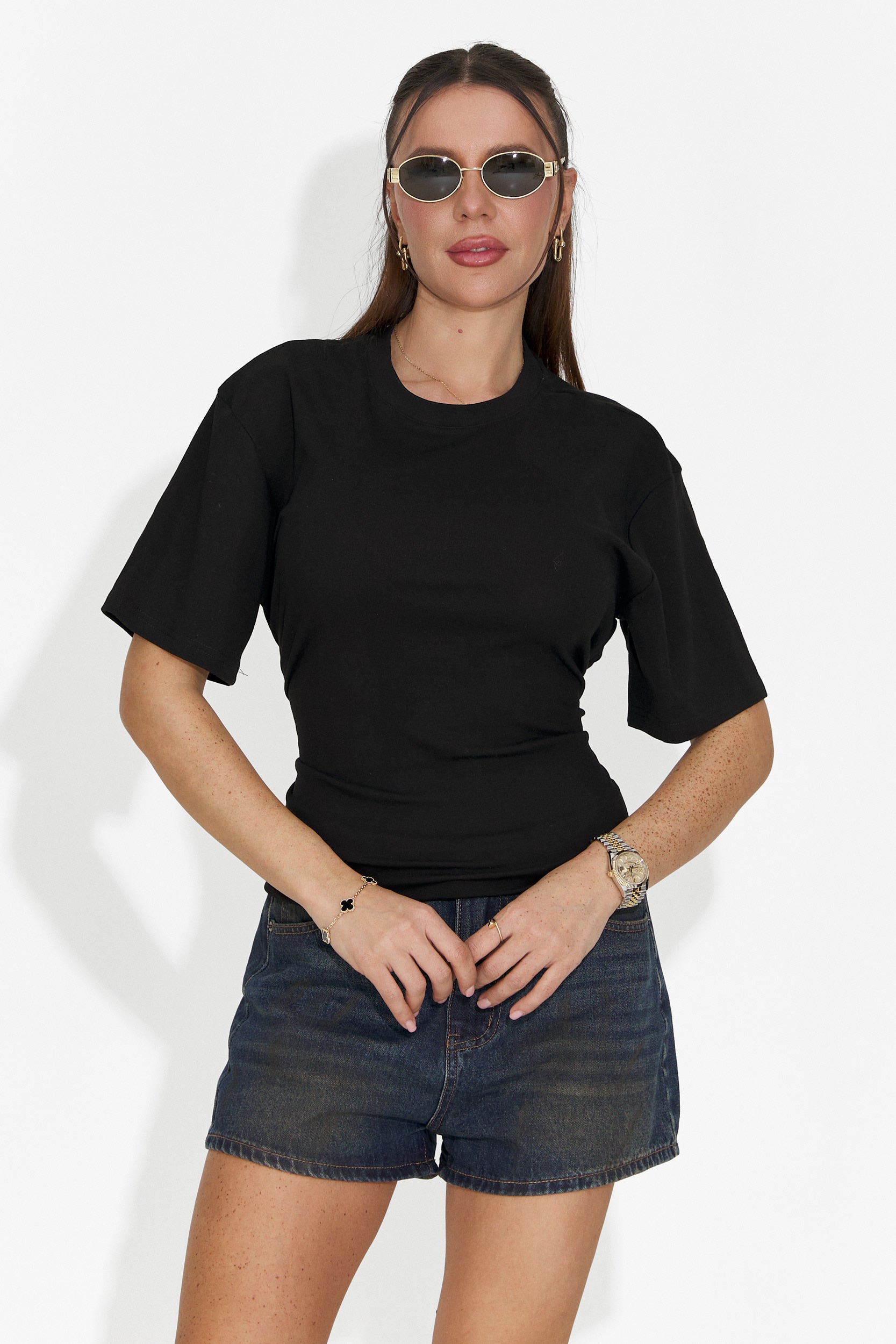 Blugi dama casual scurti bleumarin Cherele Bogas