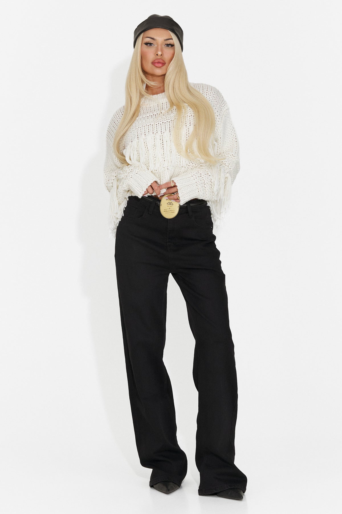 Bluza casual alba Doleavia Bogas