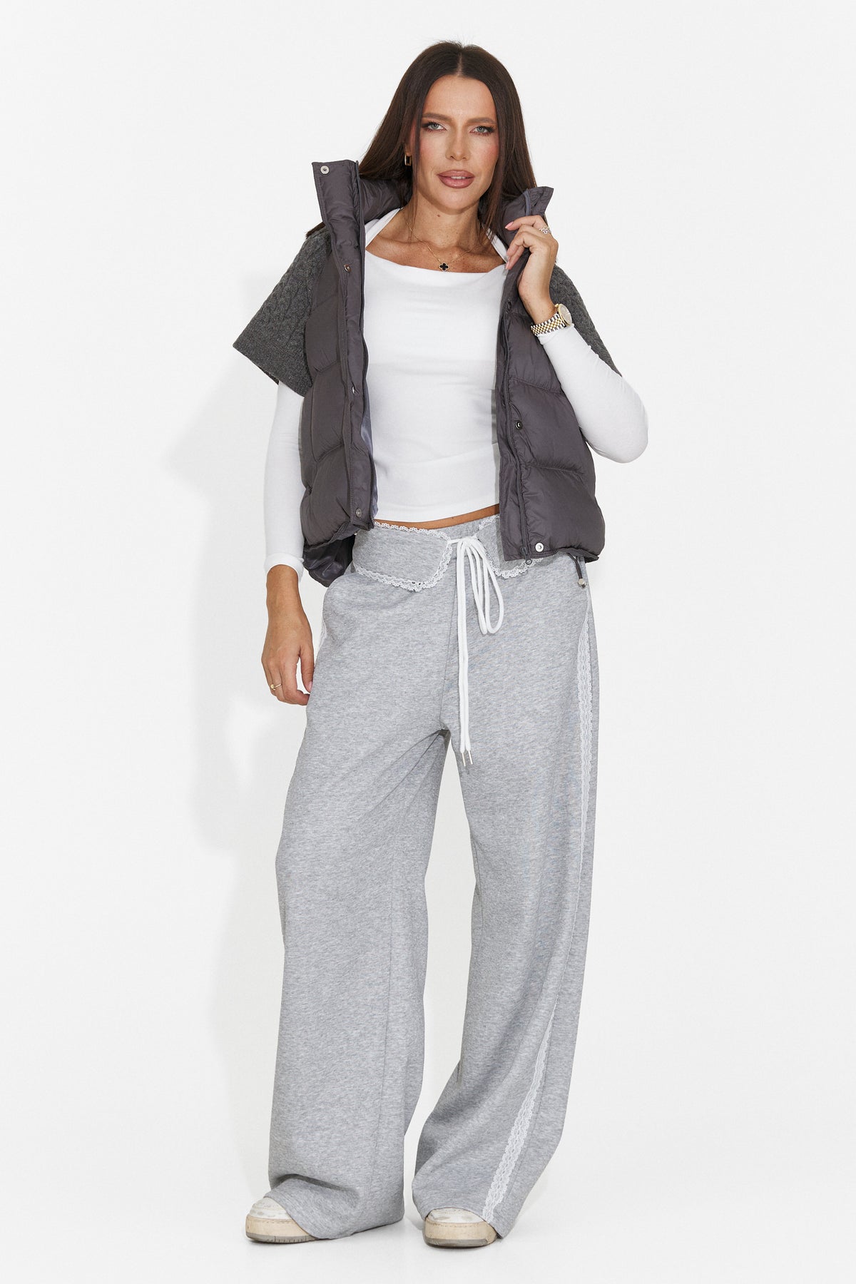 Bluza casual alba Hyznira Bogas