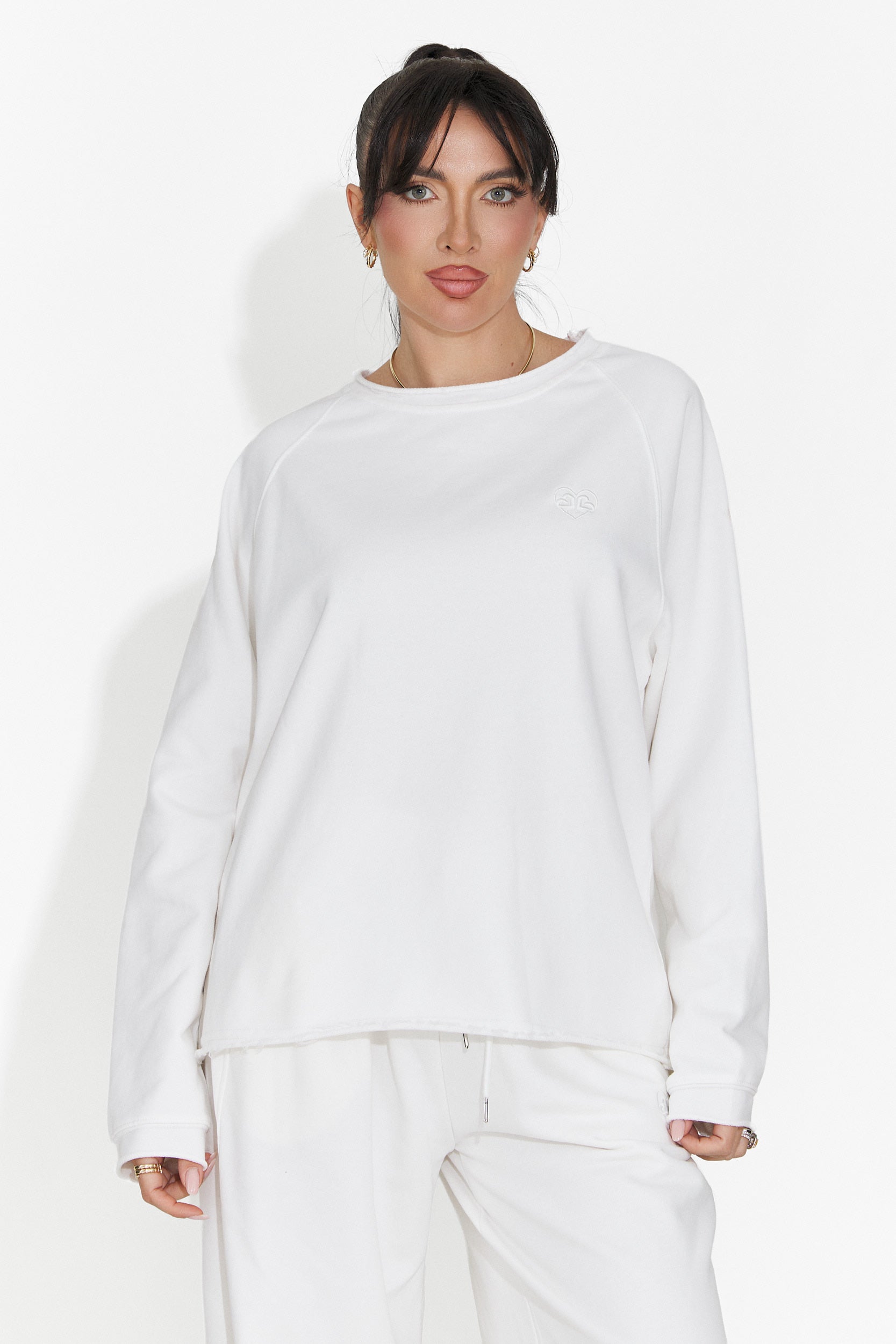Bluza dama casual alba Kapia Bogas