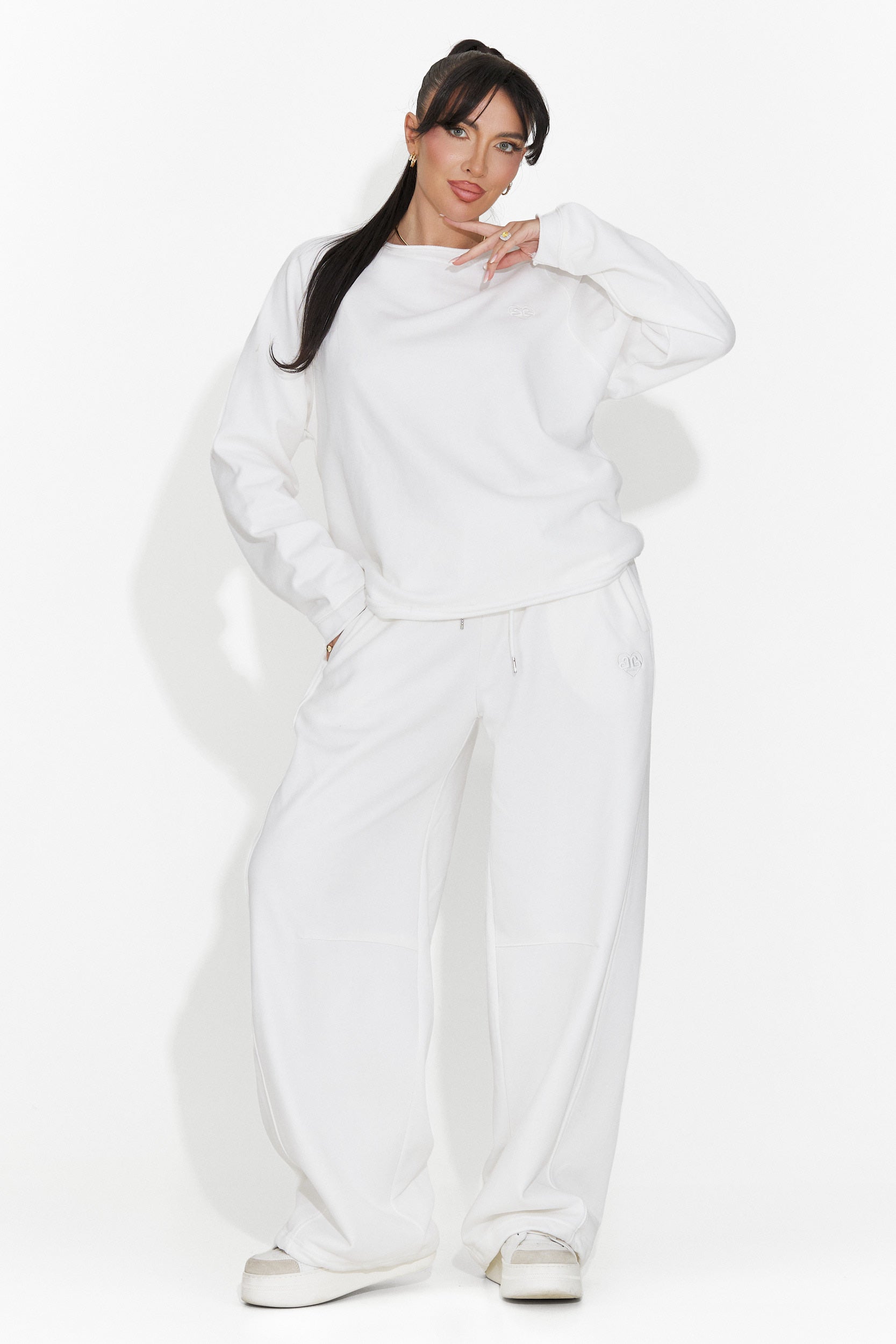 Bluza dama casual alba Kapia Bogas