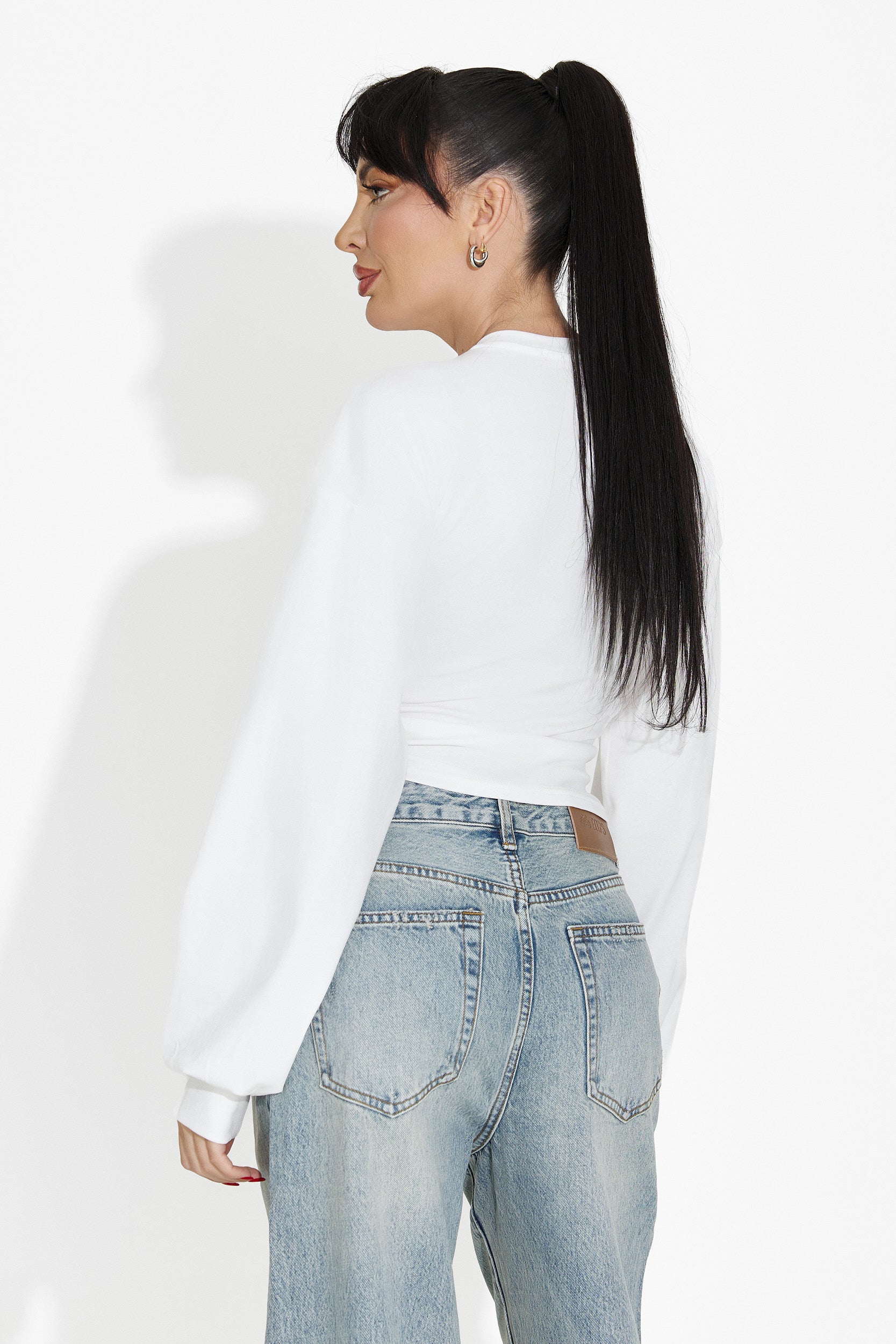 White casual women's blouse Tivora Bogas