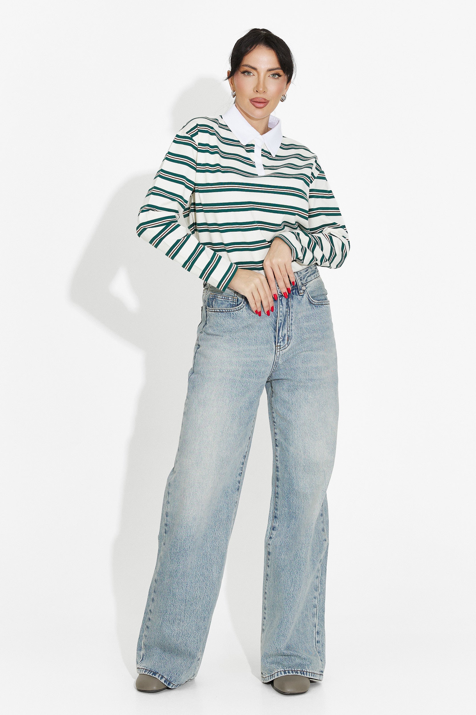 Beige casual women's blouse Paloma Bogas