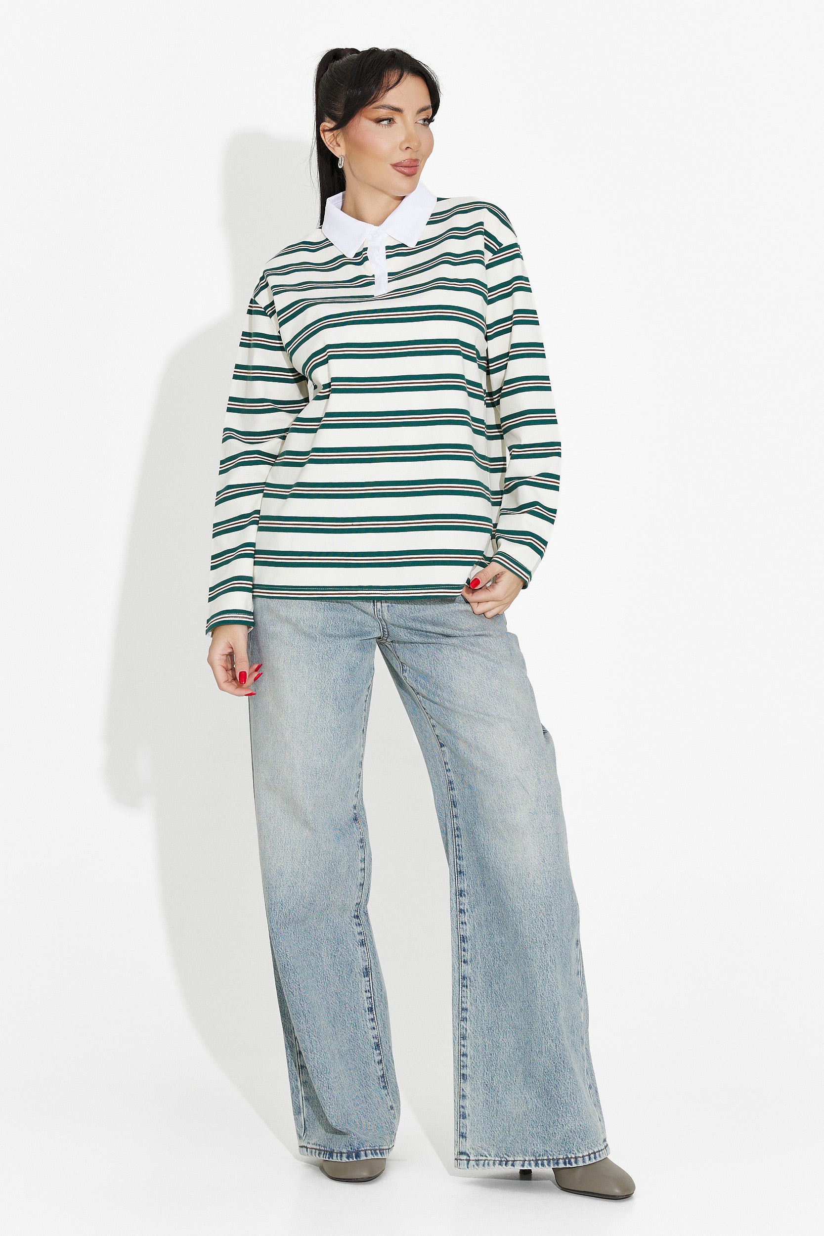 Beige casual women's blouse Paloma Bogas