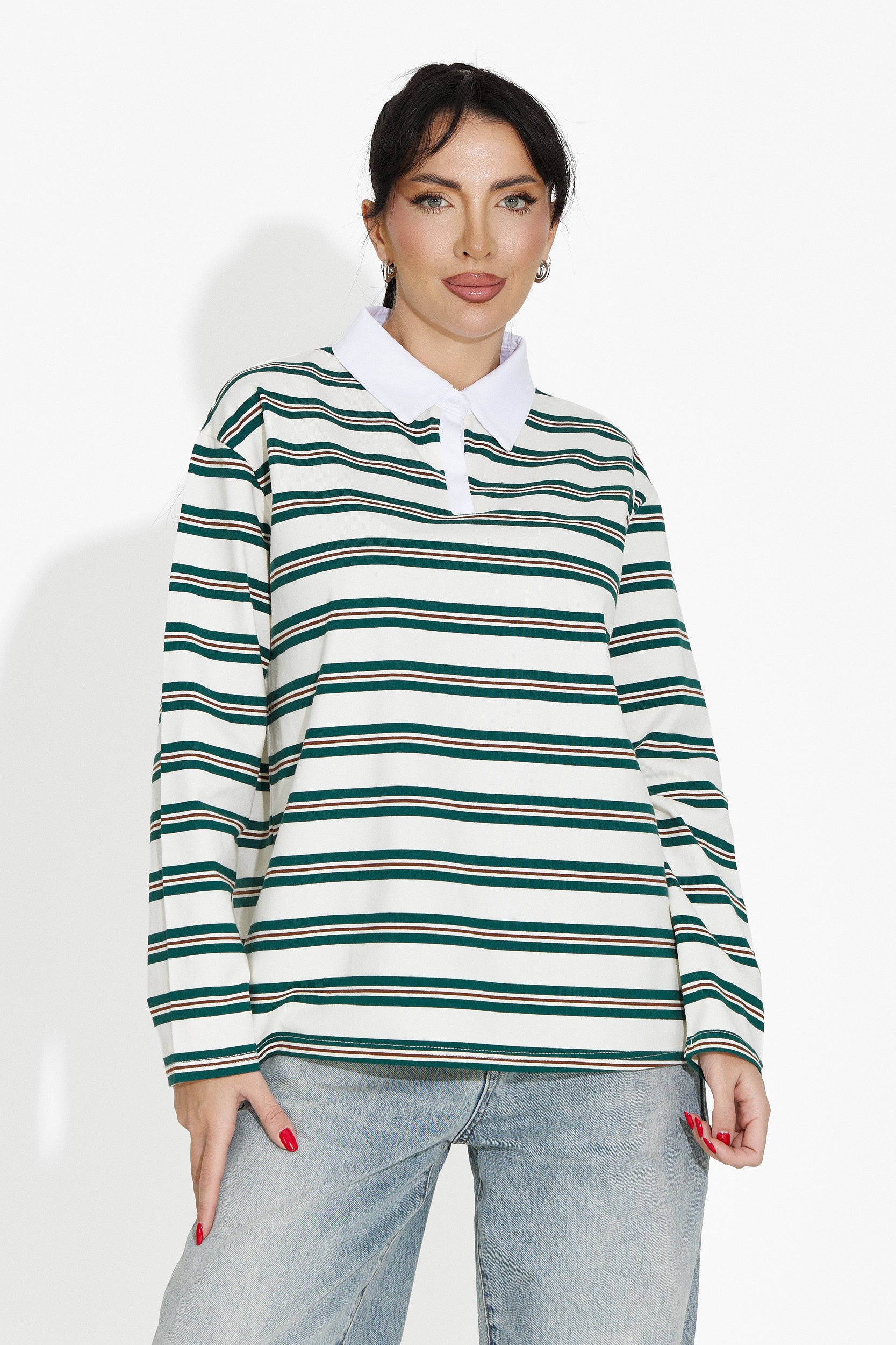 Beige casual women's blouse Paloma Bogas