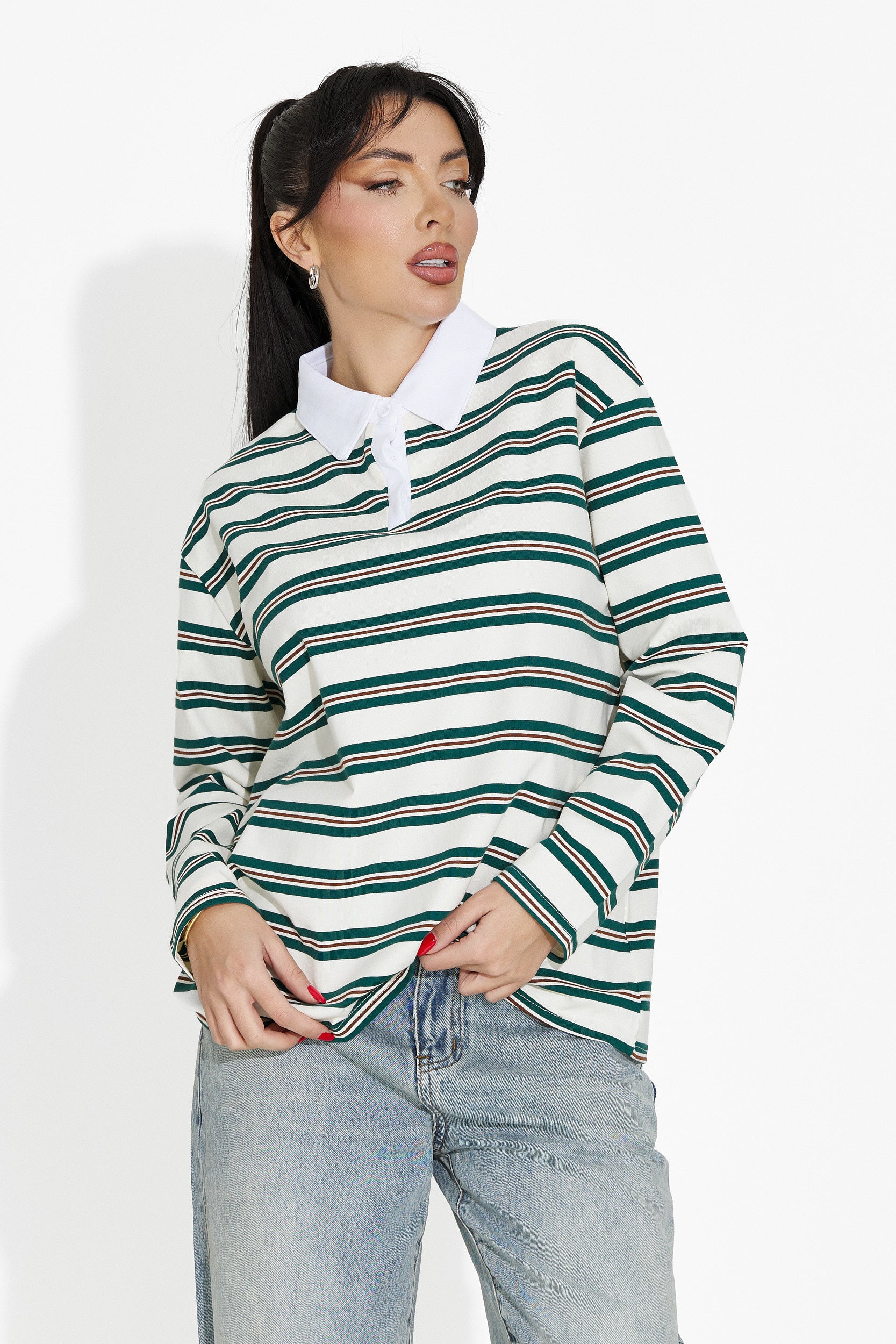 Beige casual women's blouse Paloma Bogas