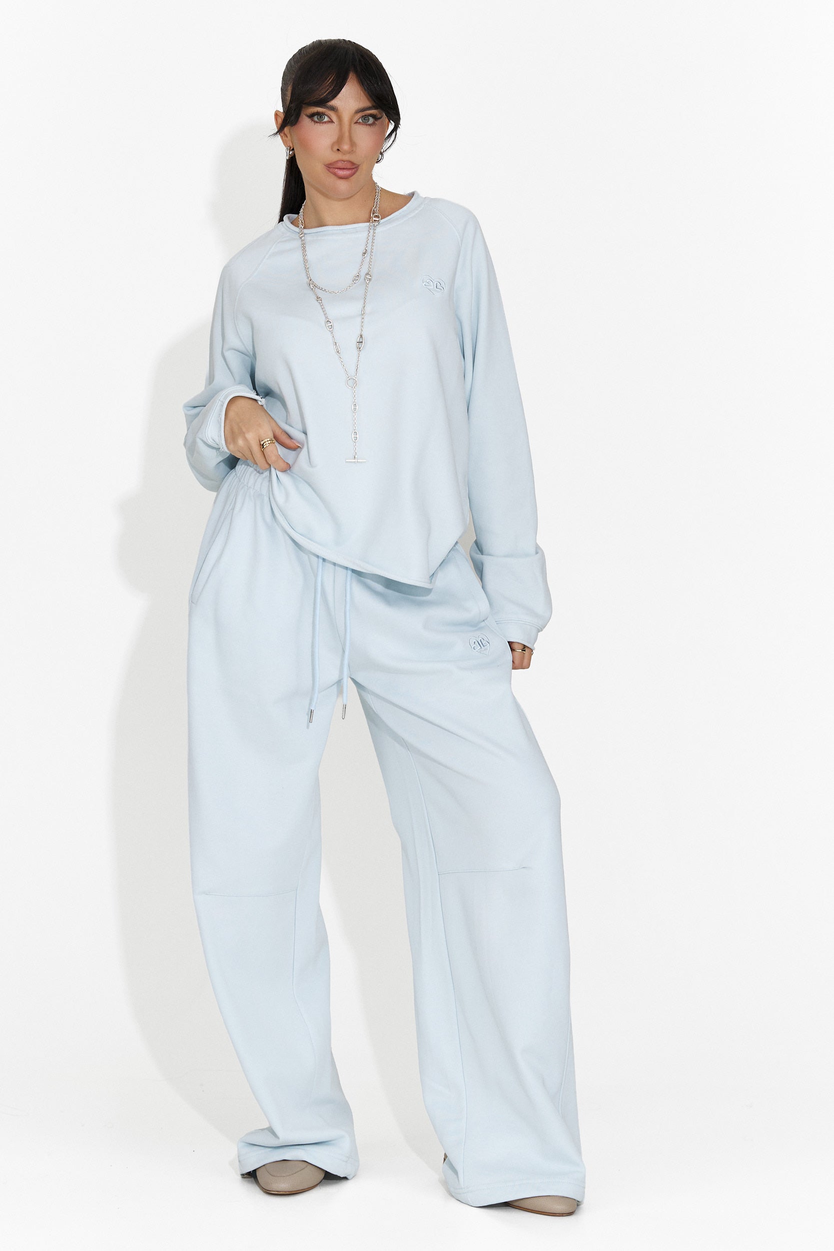 Bluza dama casual bleu Kapia Bogas