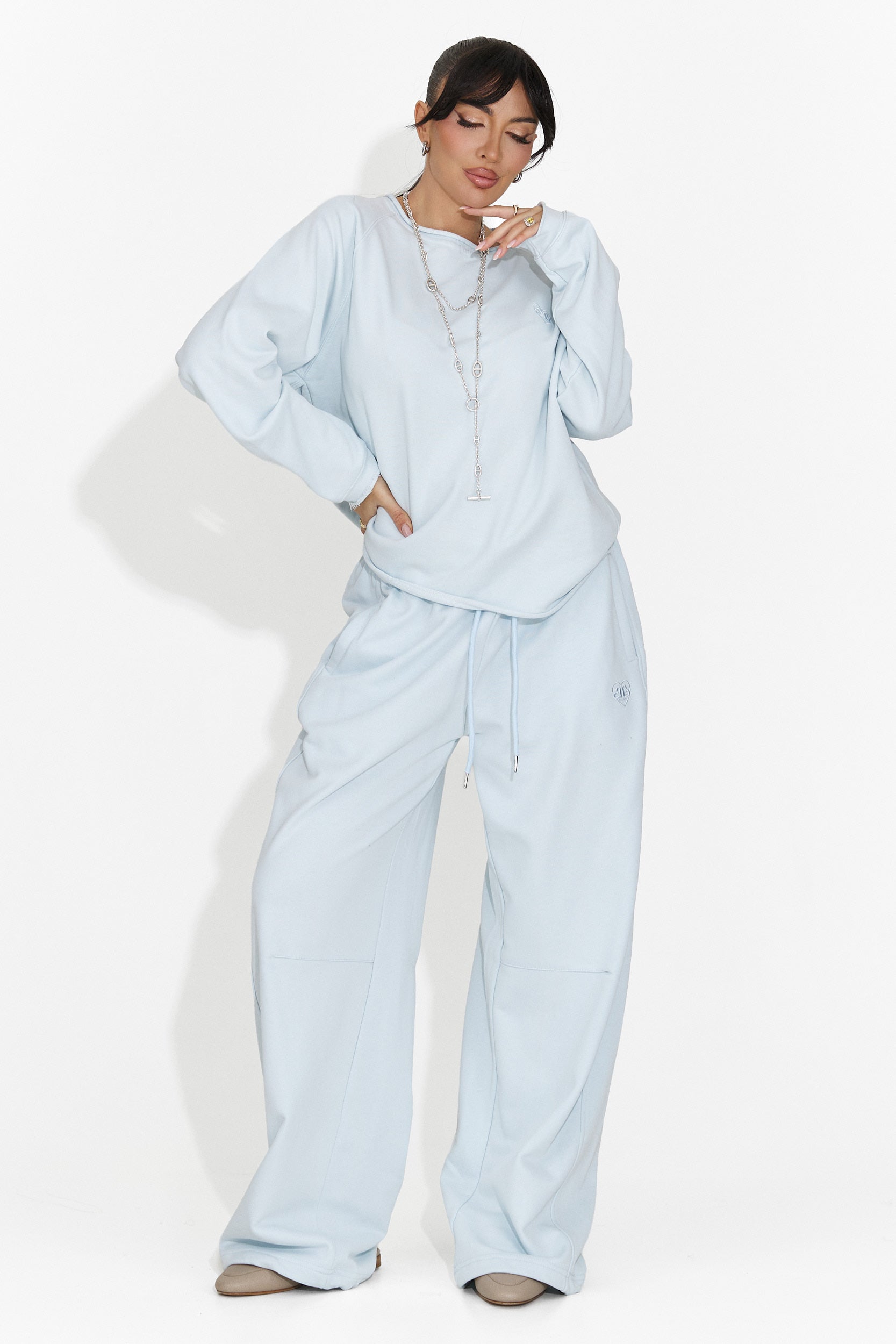 Bluza dama casual bleu Kapia Bogas